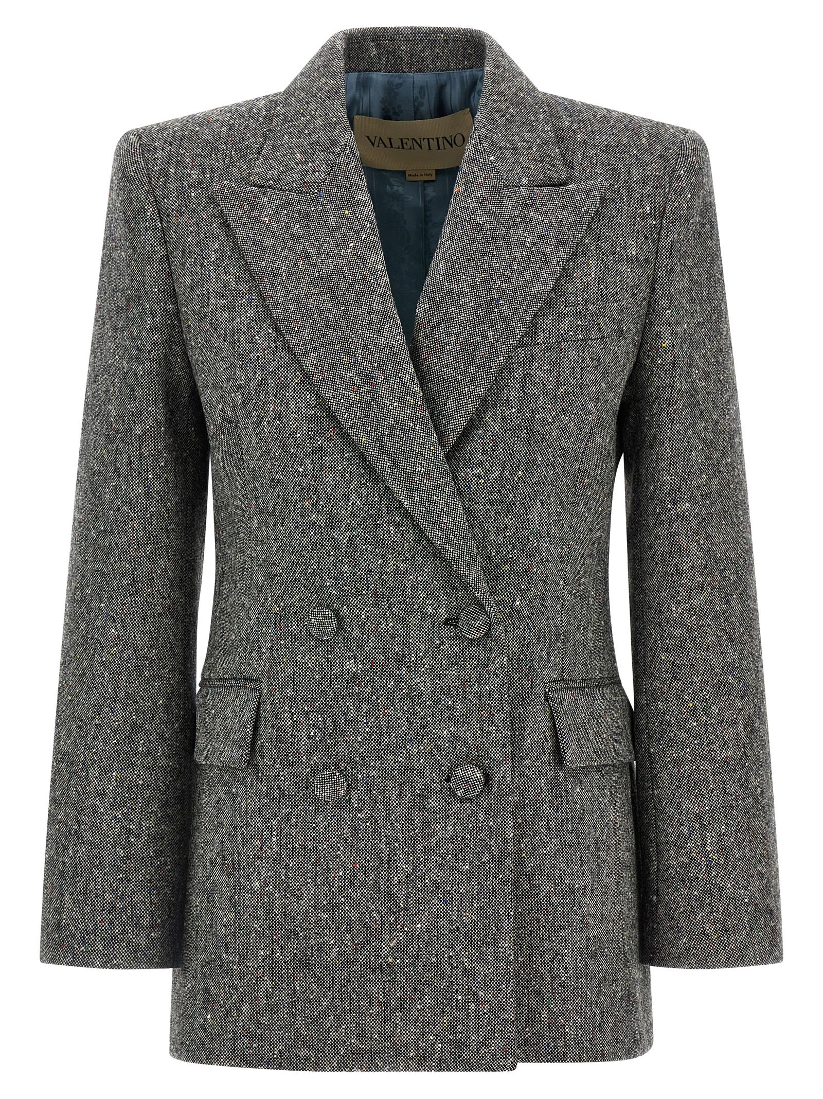 Gray Virgin Wool Blazer