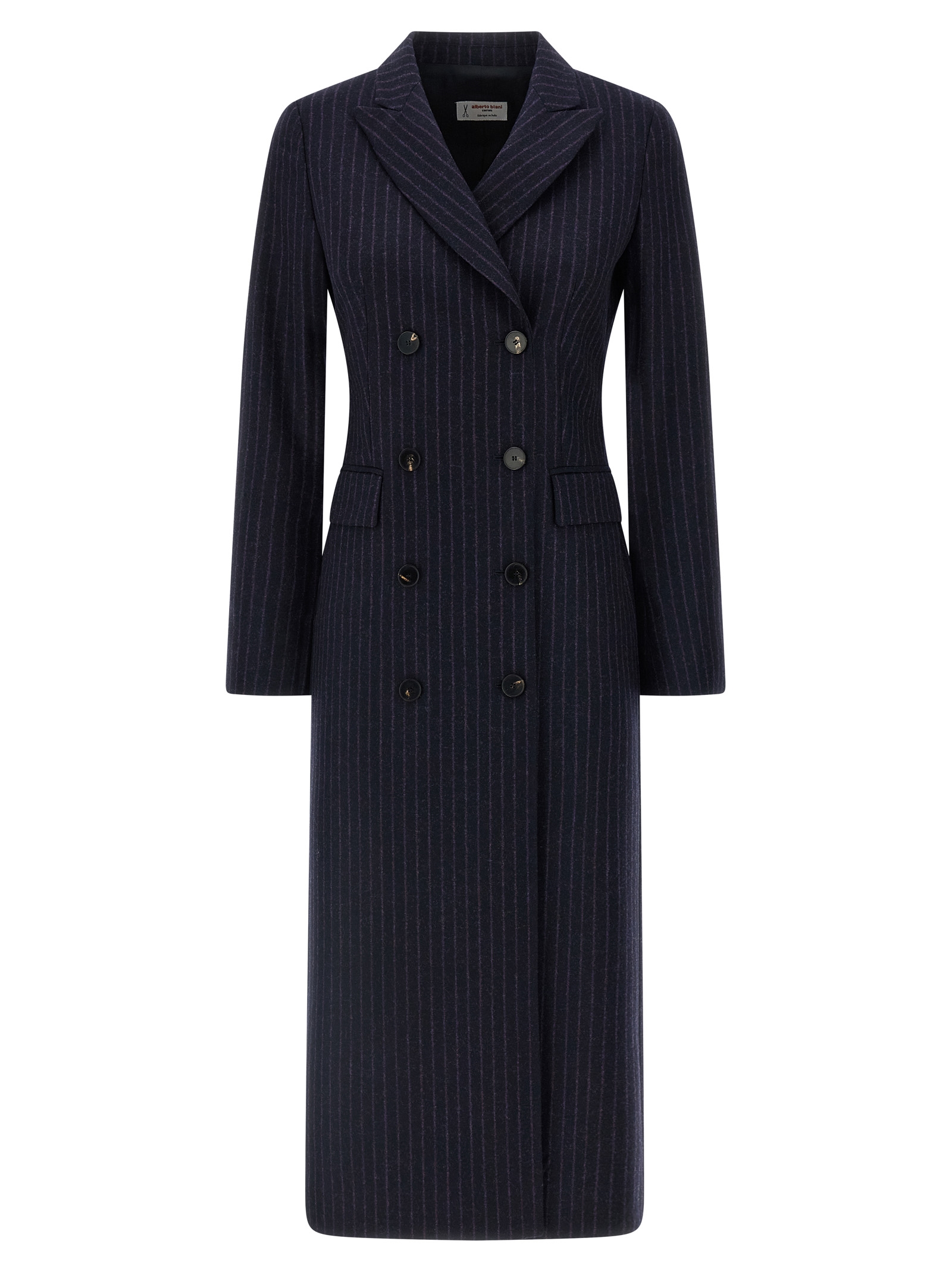 Blue Virgin Wool Coat