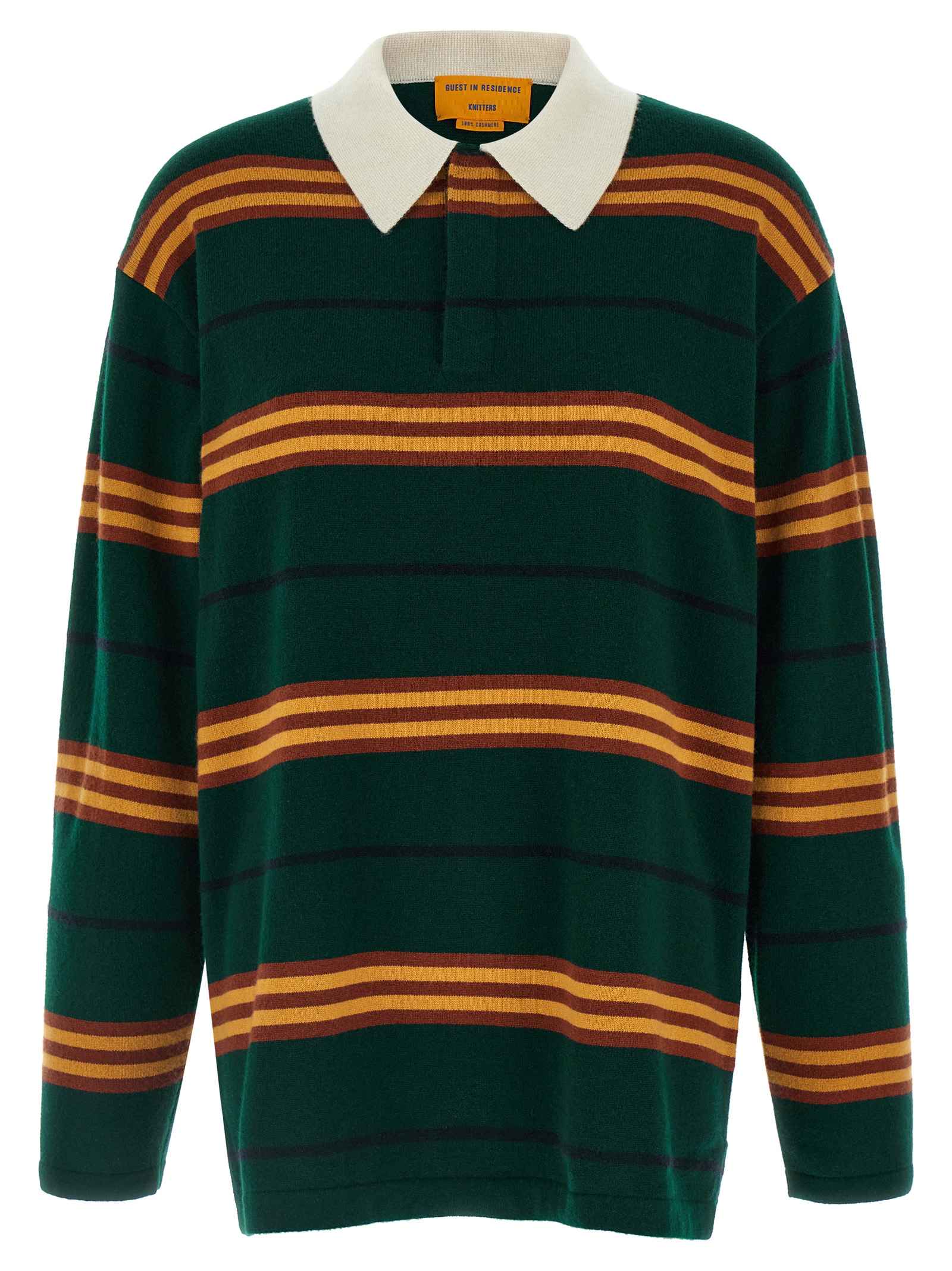 Bicolor Cashmere Polo Shirt