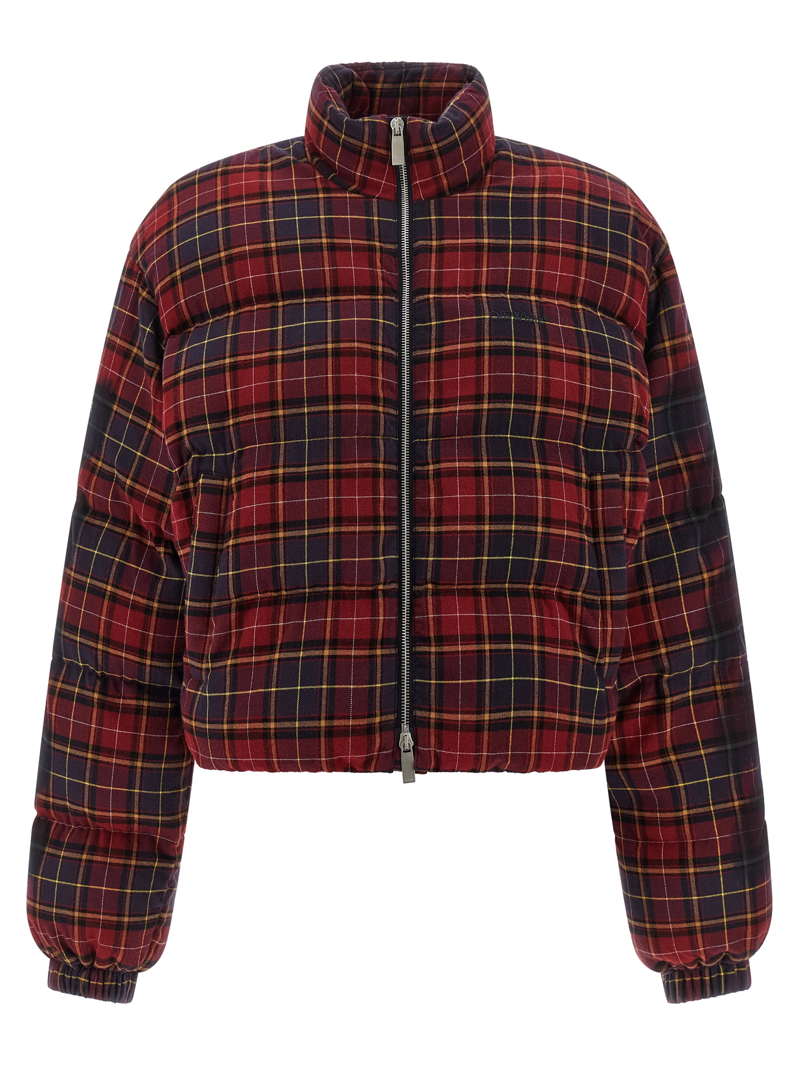 Bordeaux Cotton Full-Length Jacket
