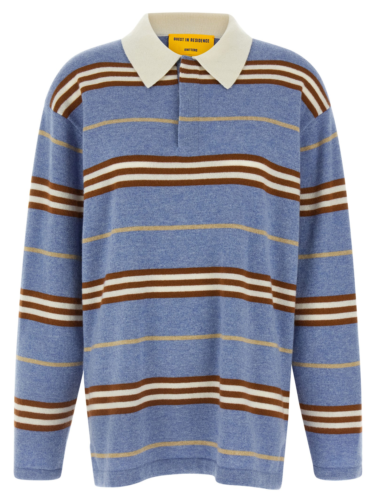 Blue Cashmere Polo Shirt