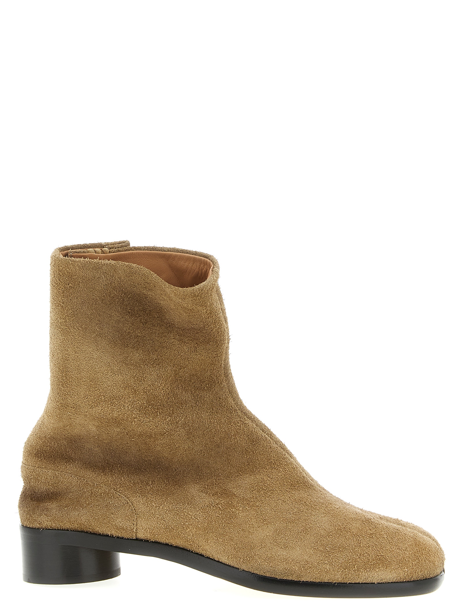 Maison Margiela Beige Calfskin Ankle Boots - Men
