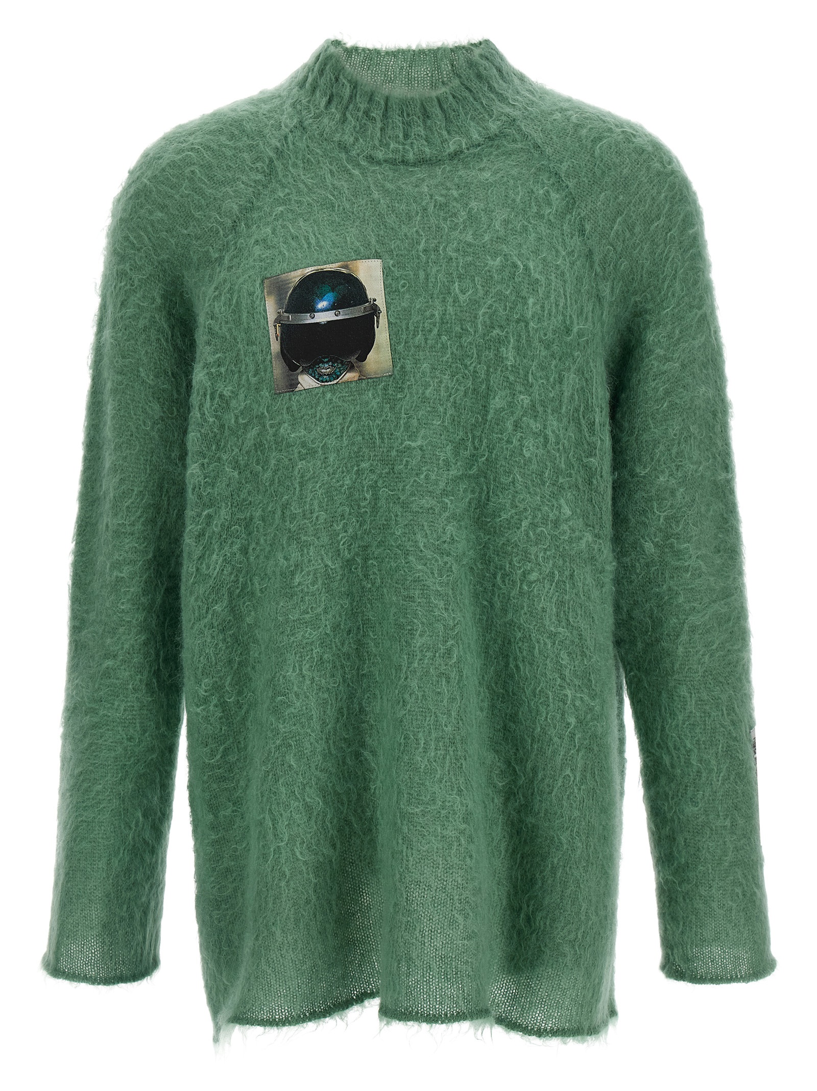 Bicolor Wool Cardigan
