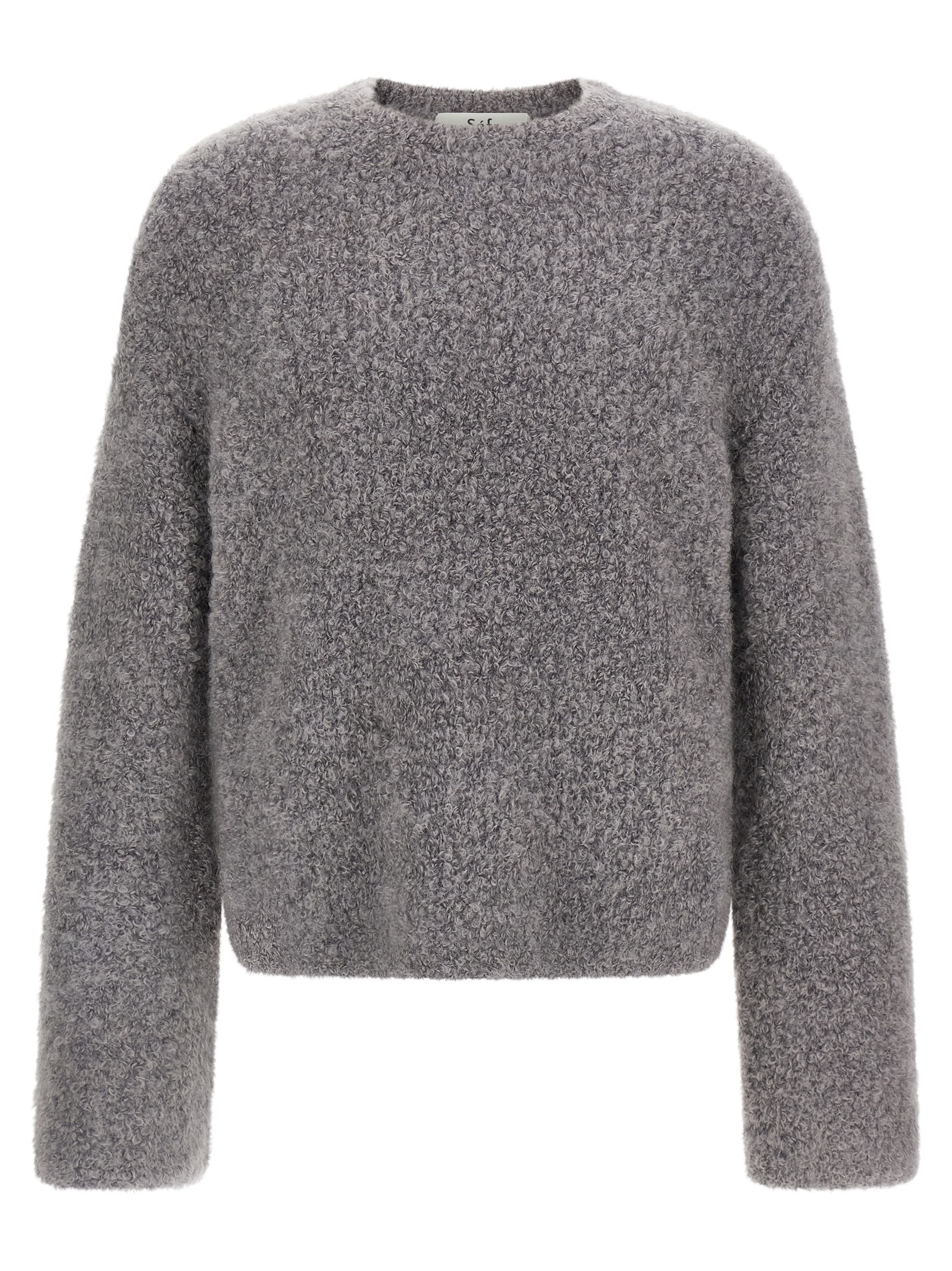 Gray Fabric Cardigan
