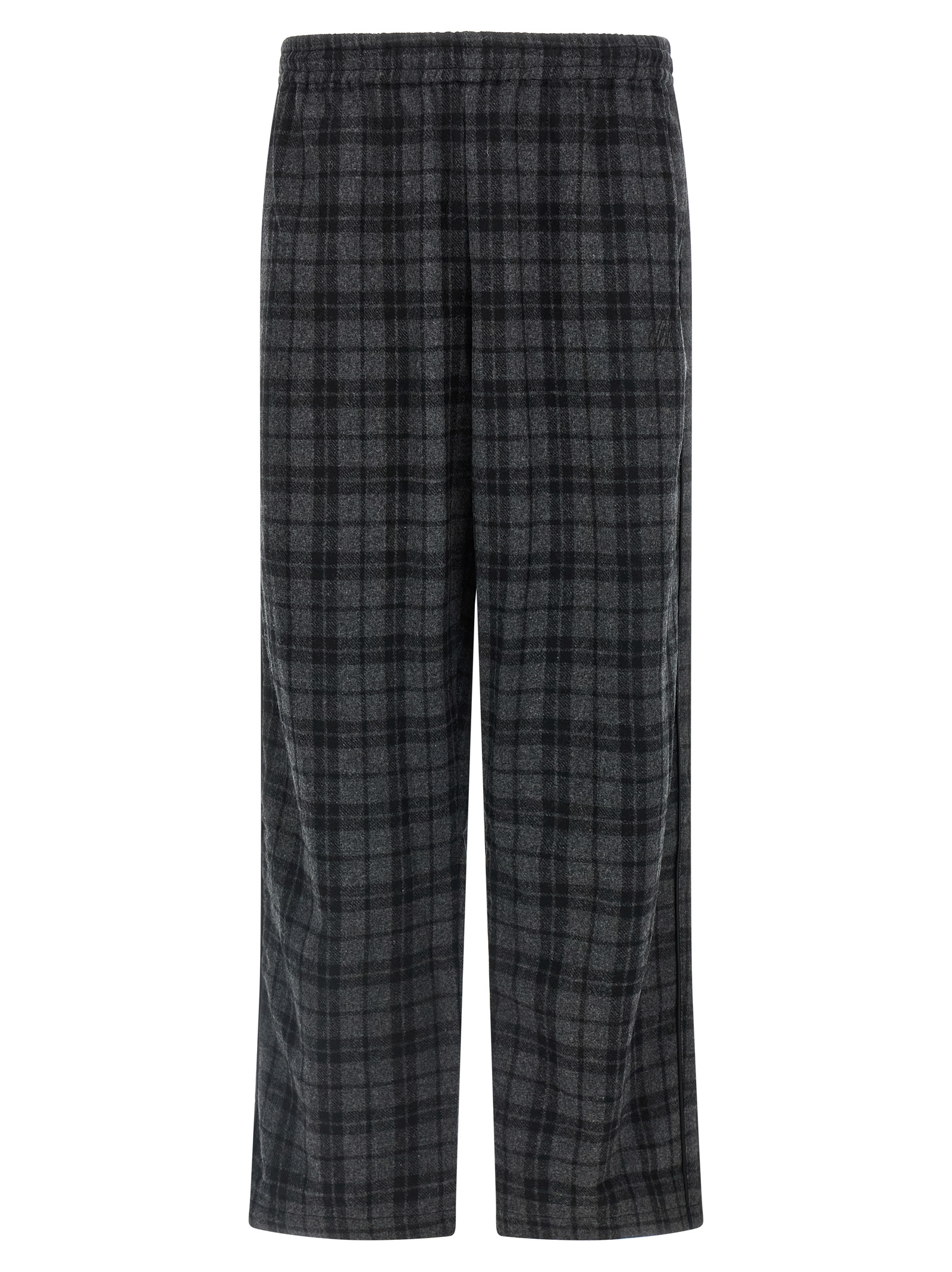 Gray Wool Casual Pants