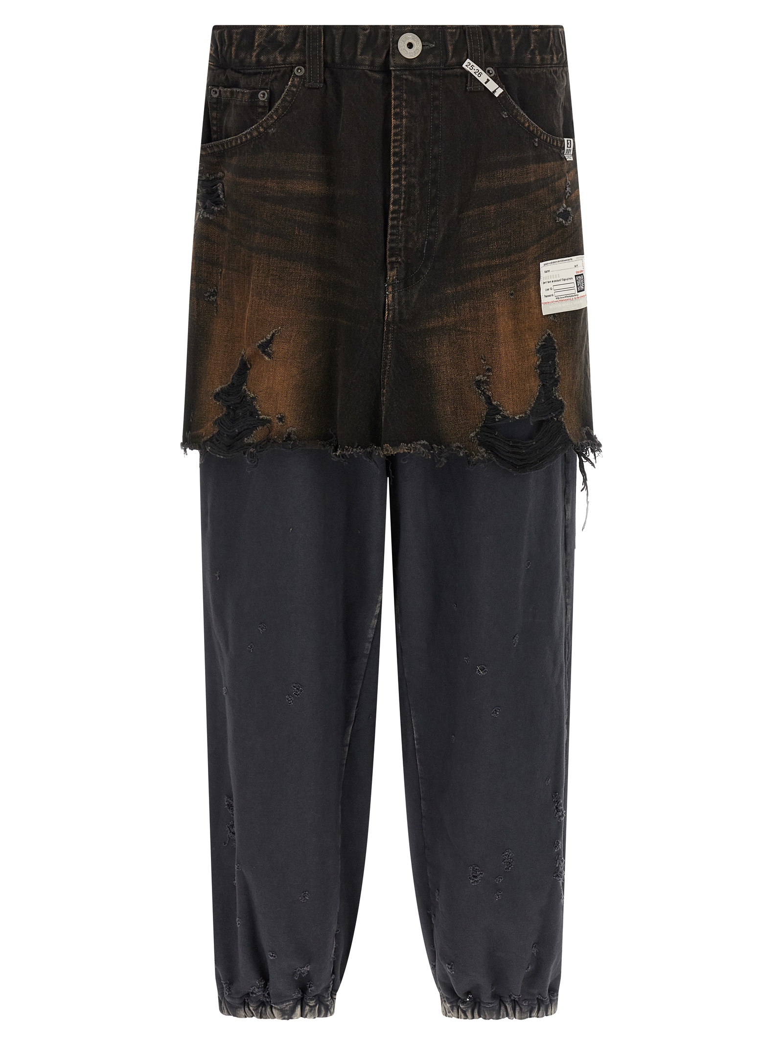 Black Cotton Casual Pants