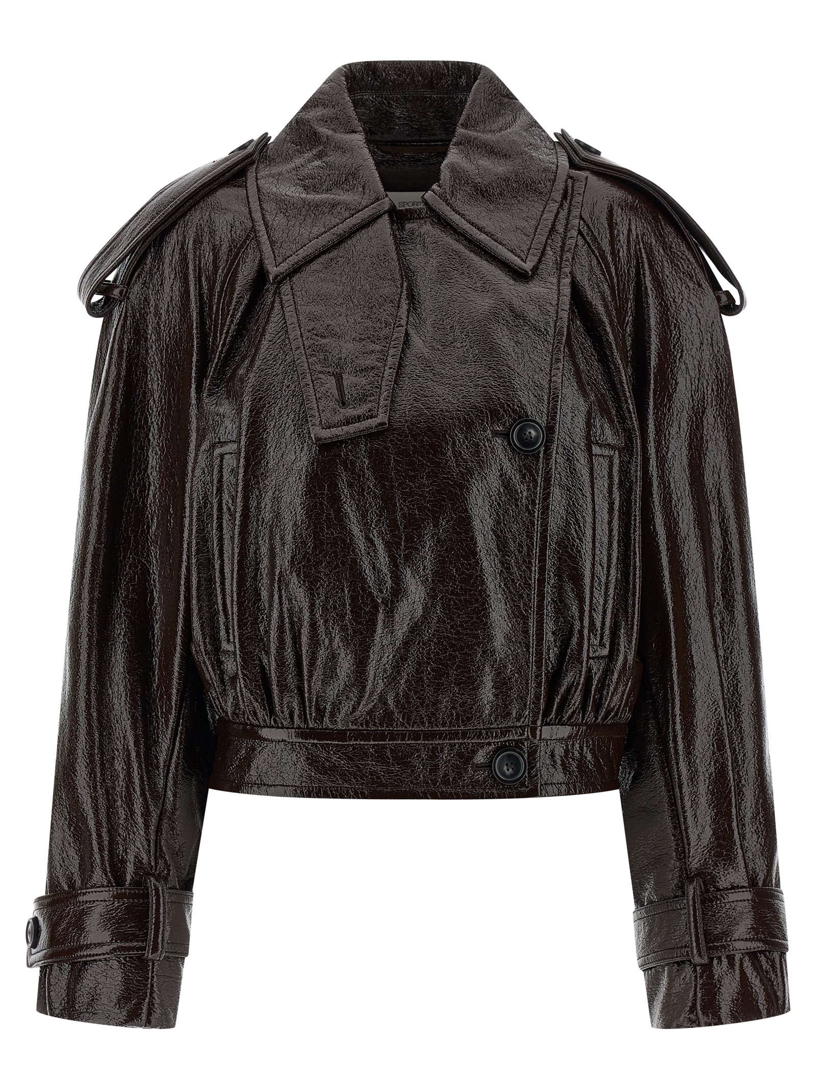 Sportmax Brown Cotton Women's Coat