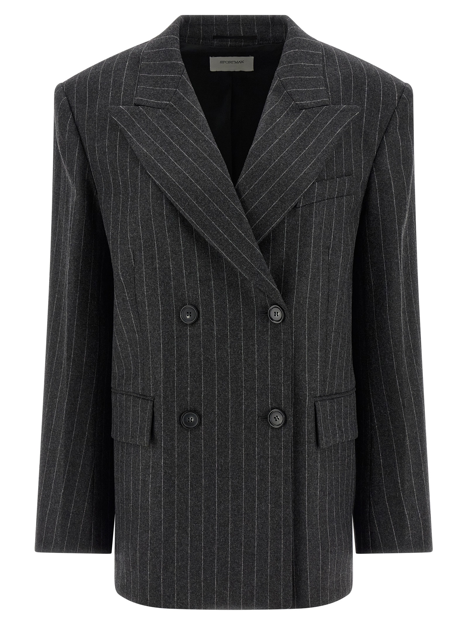Gray Virgin Wool Blazer