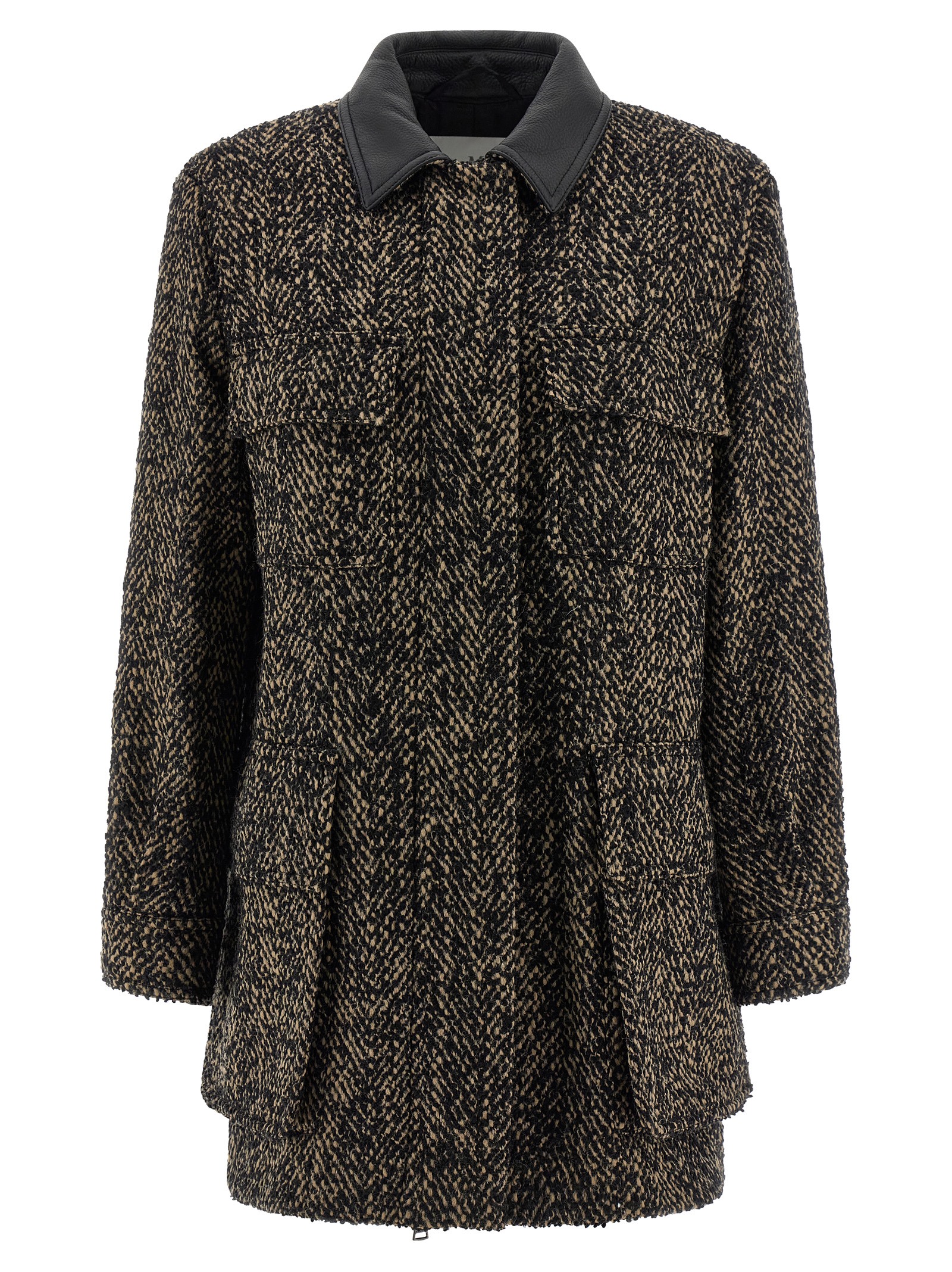 Max Mara Multicolor Virgin Wool Shell Jacket Clothing - Women