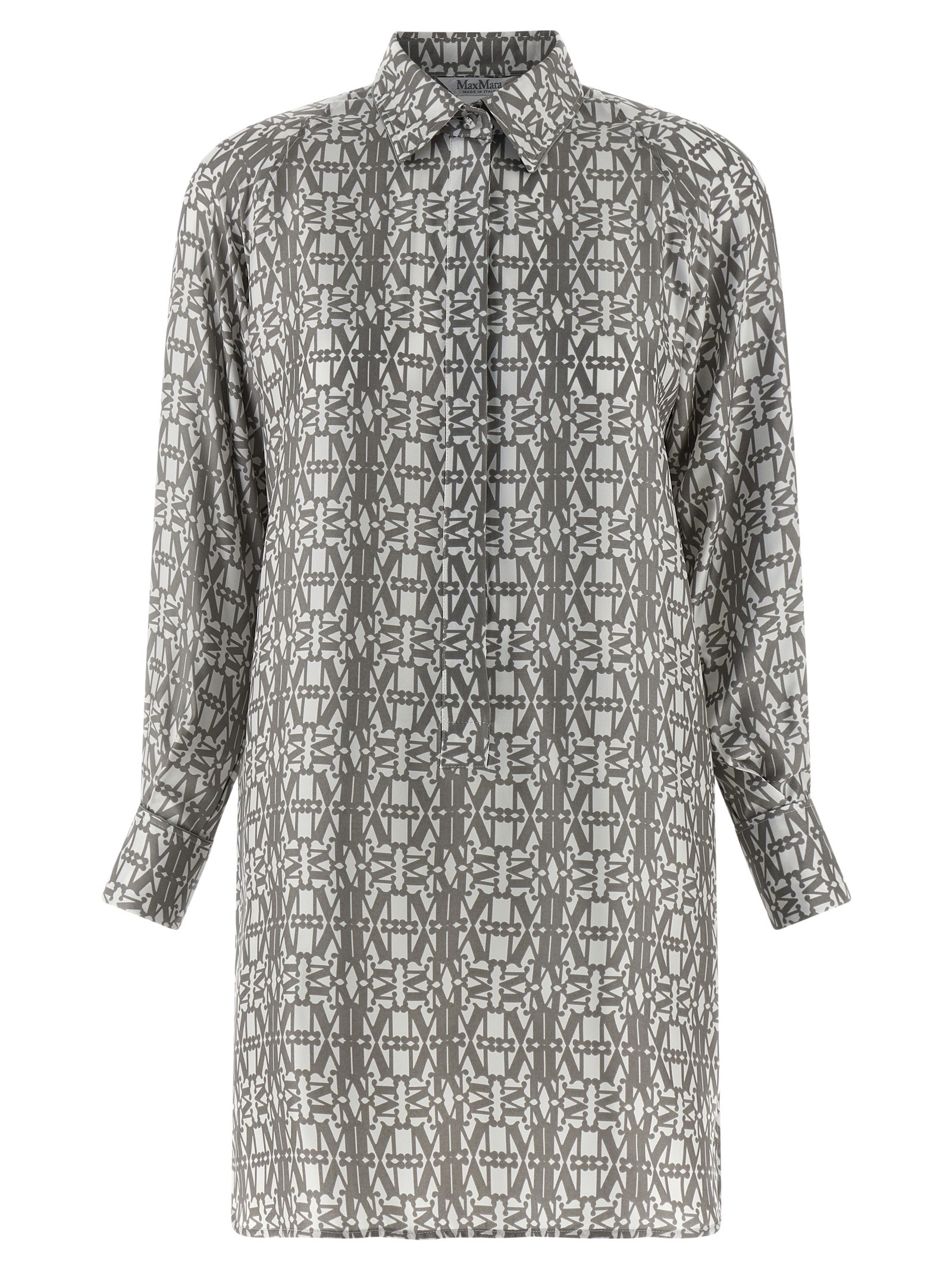 Max Mara Gray Silk Short Dress - Women