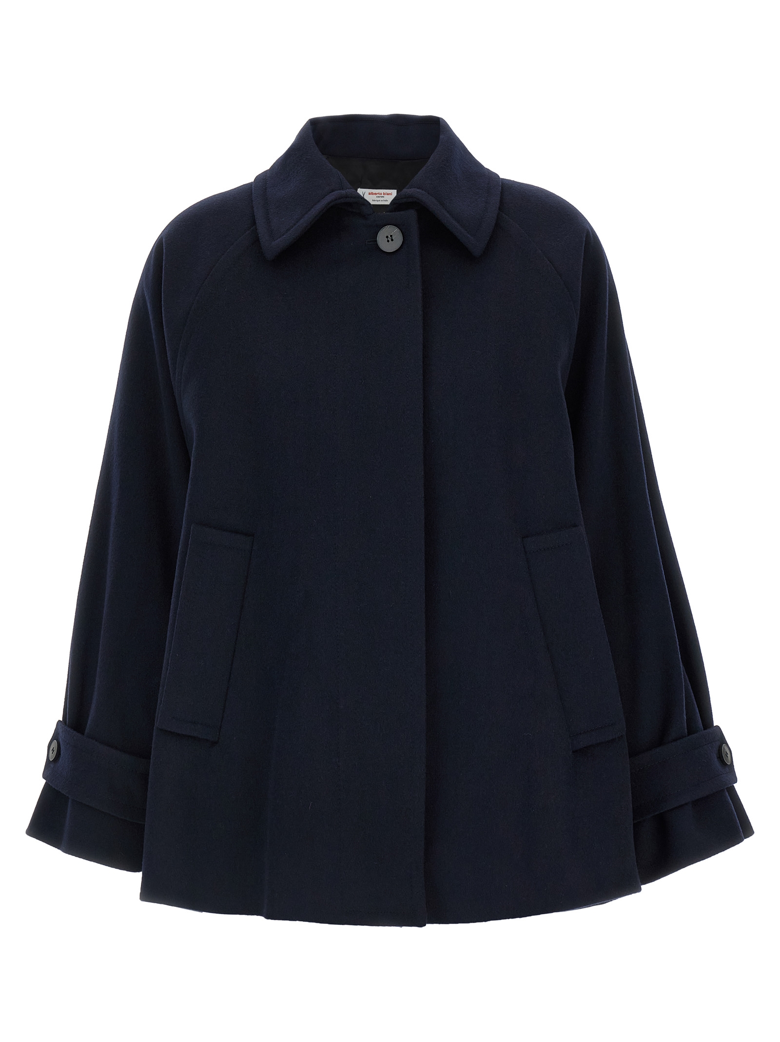 Blue Virgin Wool Coat