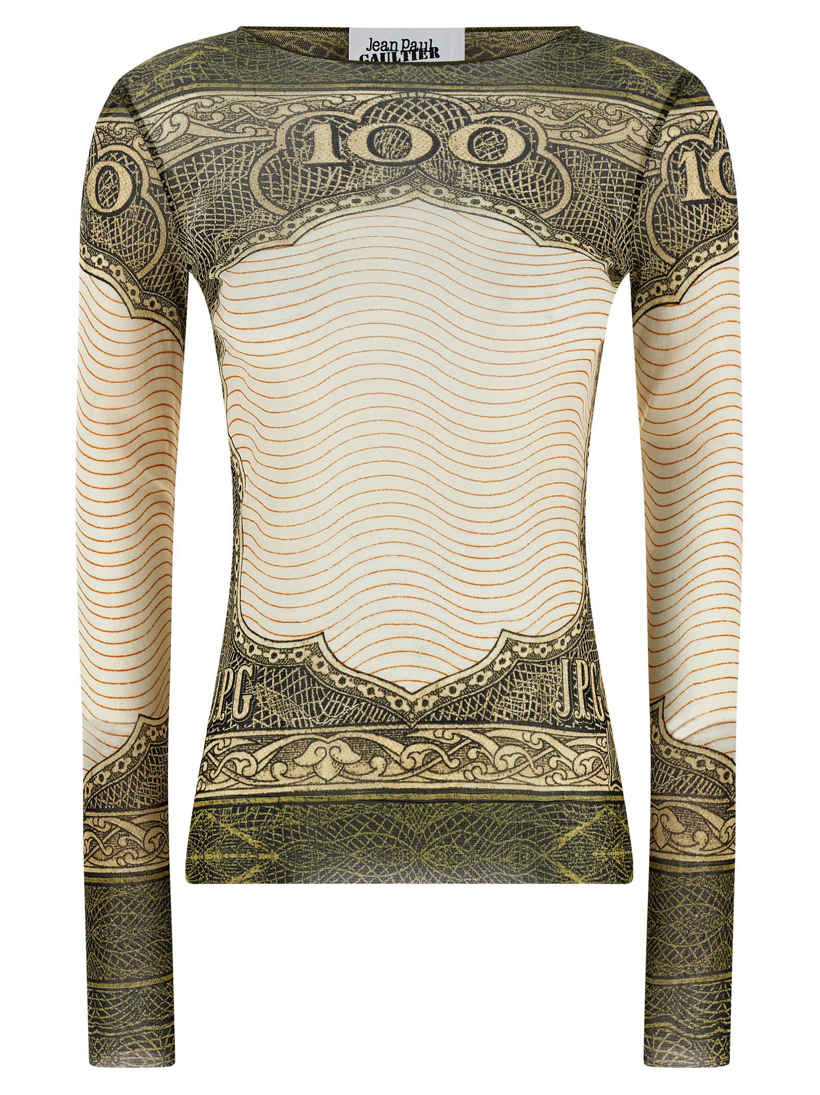 Multicolor Polyamide Long Sleeve T-Shirt