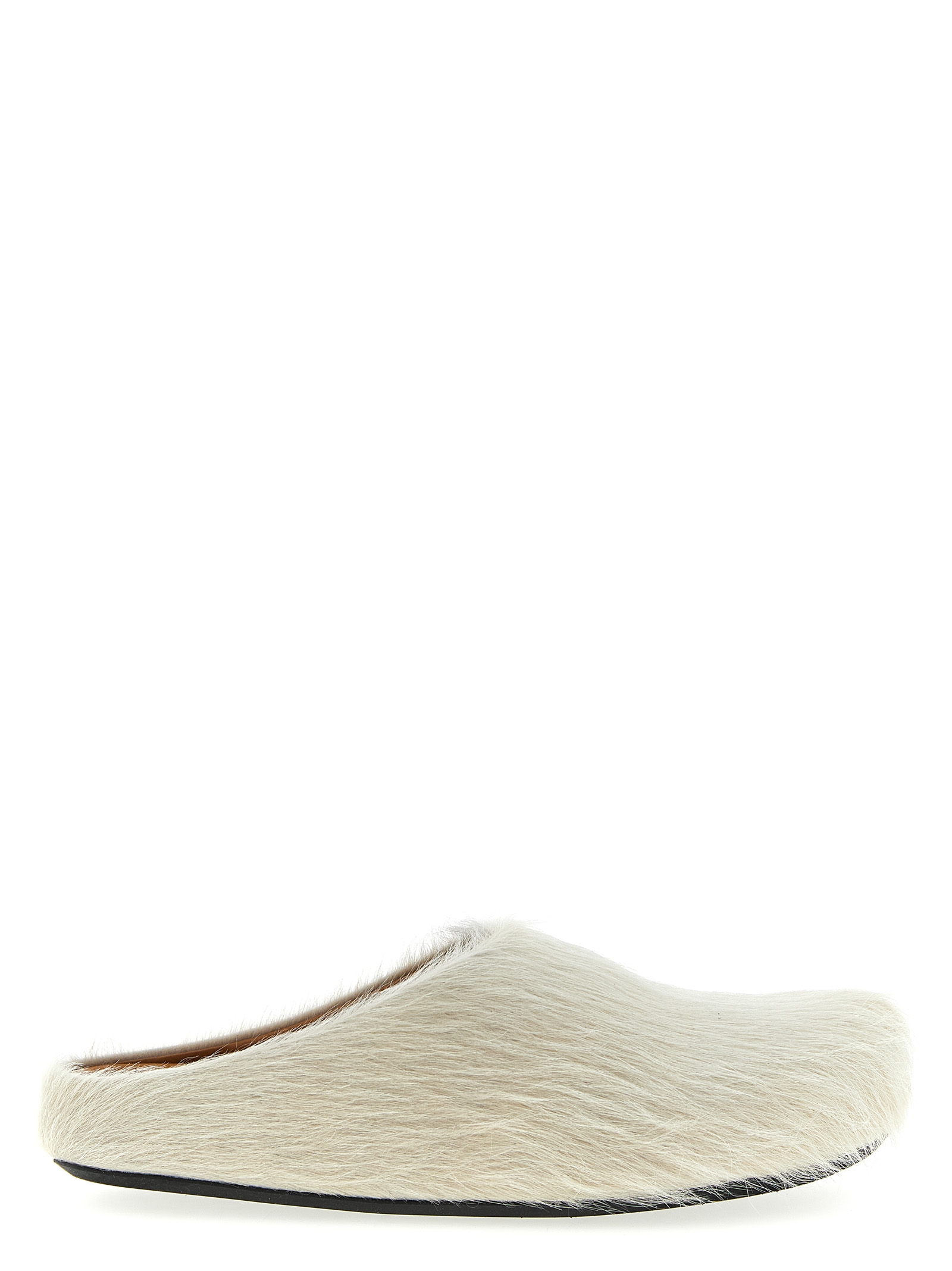 White Calfskin Mules
