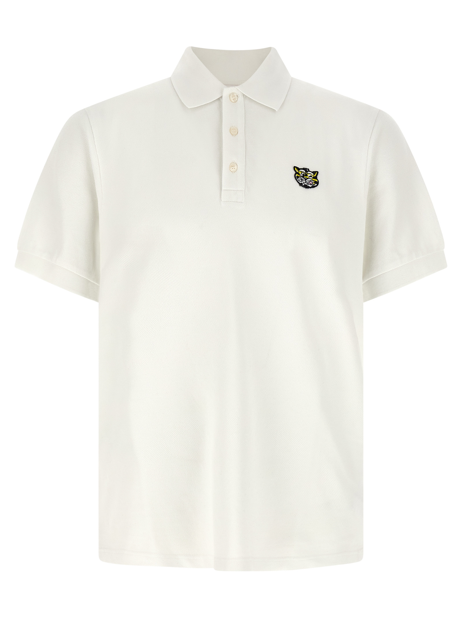 White Cotton Polo Shirt