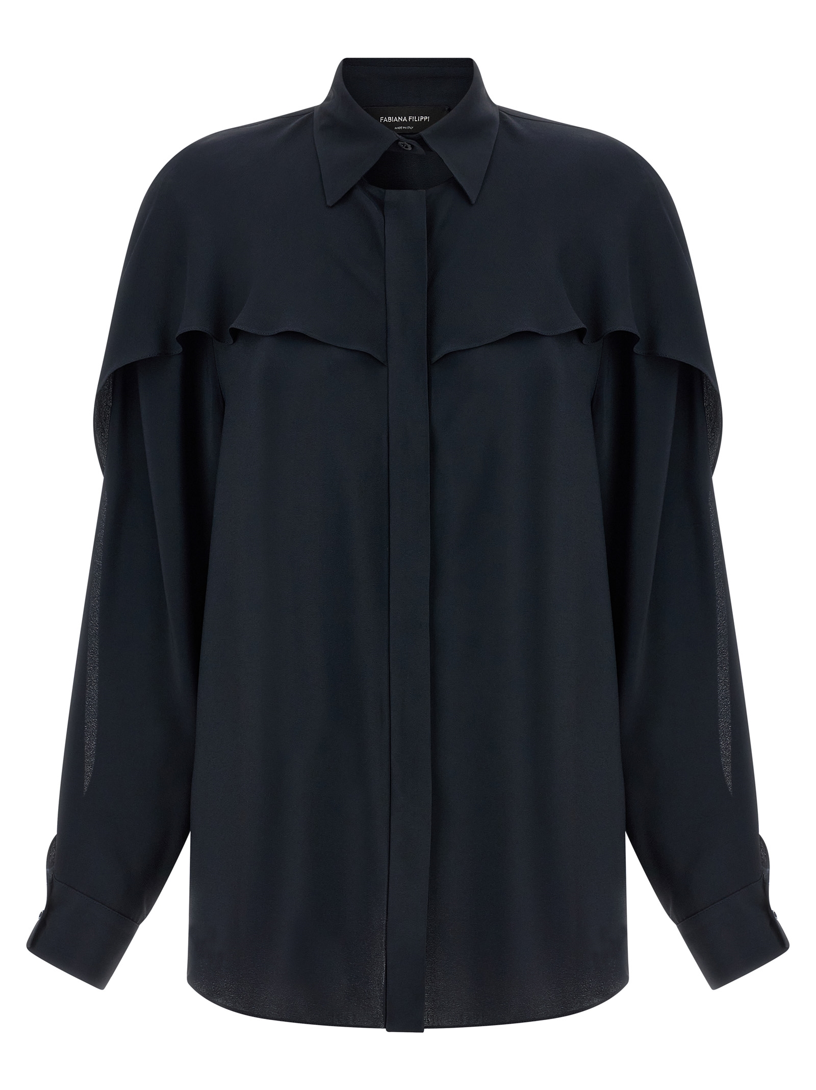 Blue Acetate Blouse