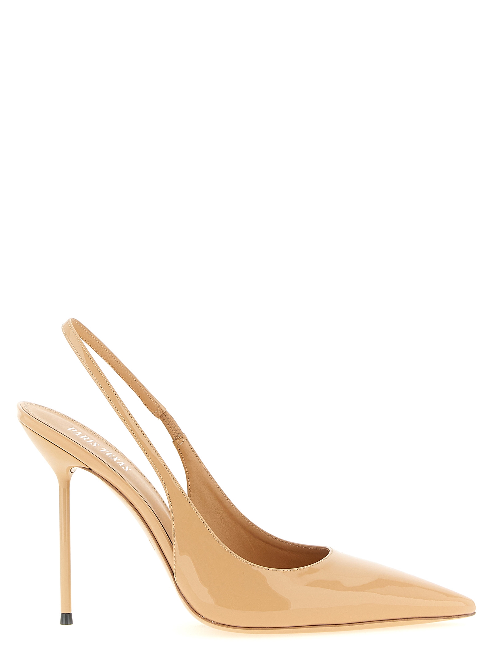 Beige Calfskin High Heel Pumps