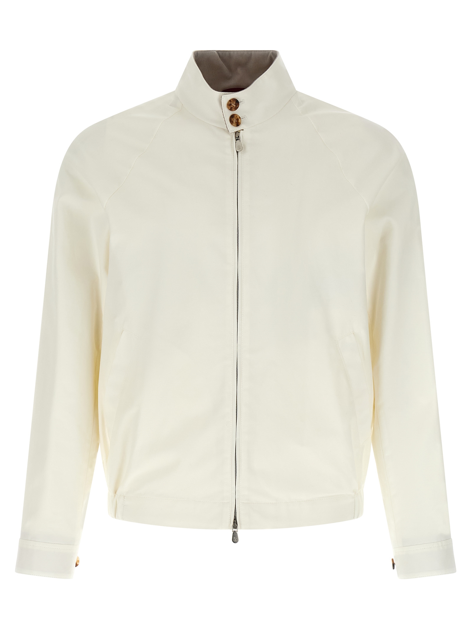 White Cotton Full-Length Jacket