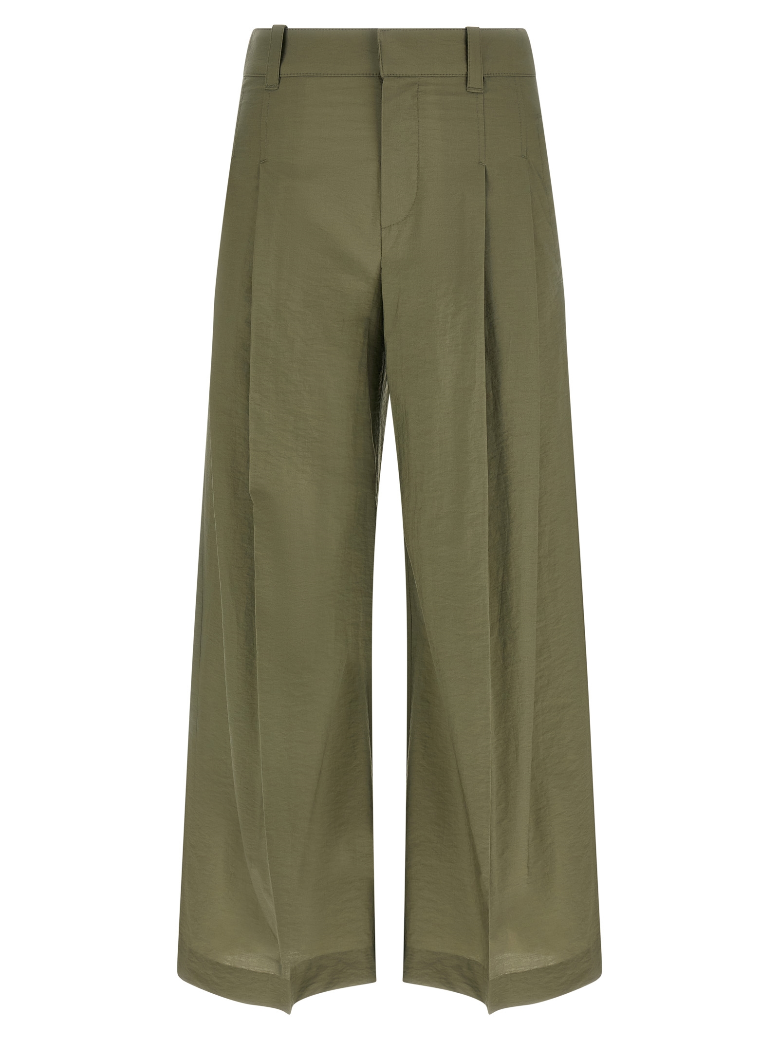 Bicolor Cotton Casual Pants