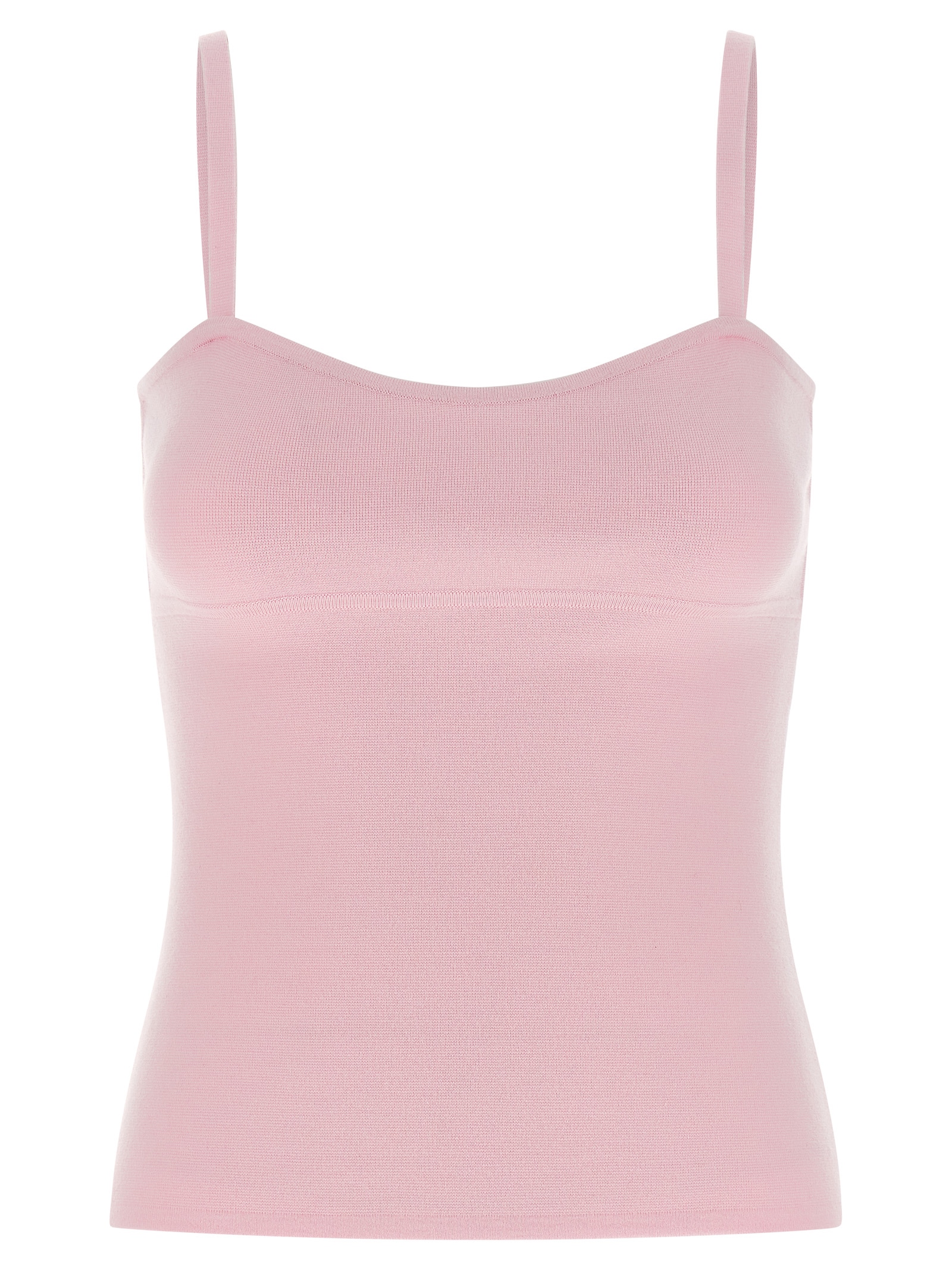Multicolor Virgin Wool Sleeveles T-Shirt