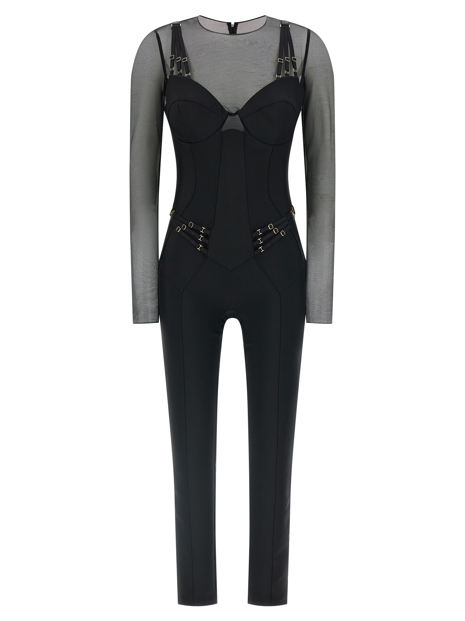 Black Polyamide Jumpsuit
