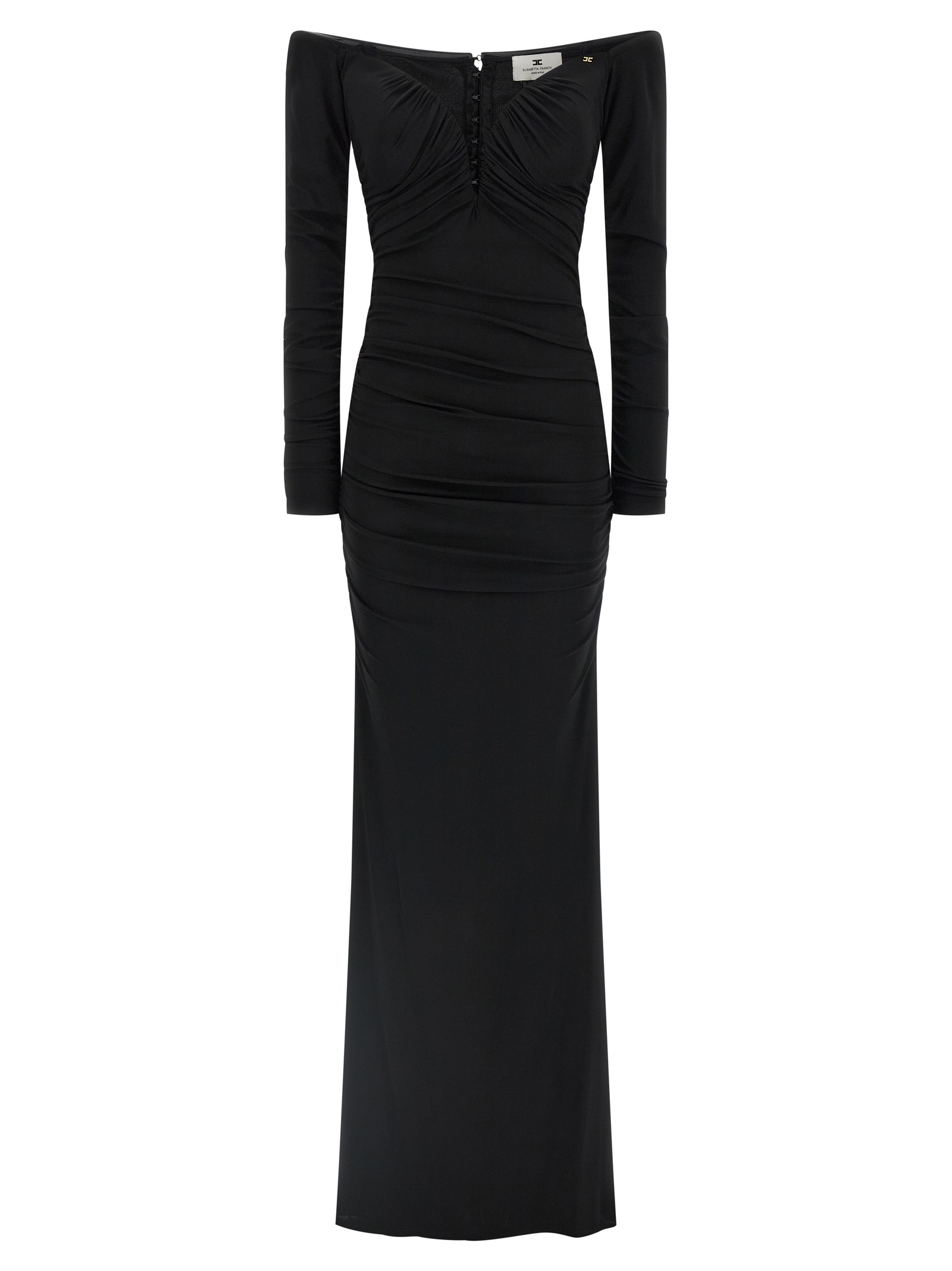 Black Viscose Long Dress