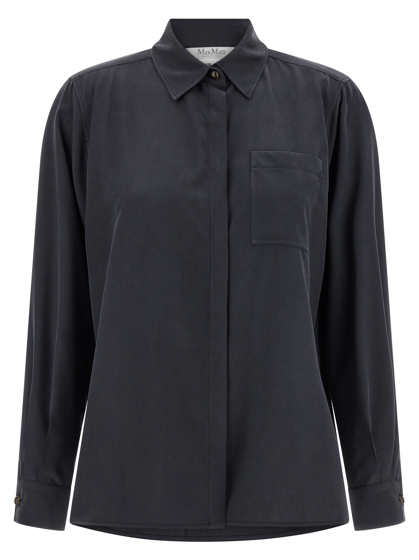 Max Mara Gray Silk Women's Blouse