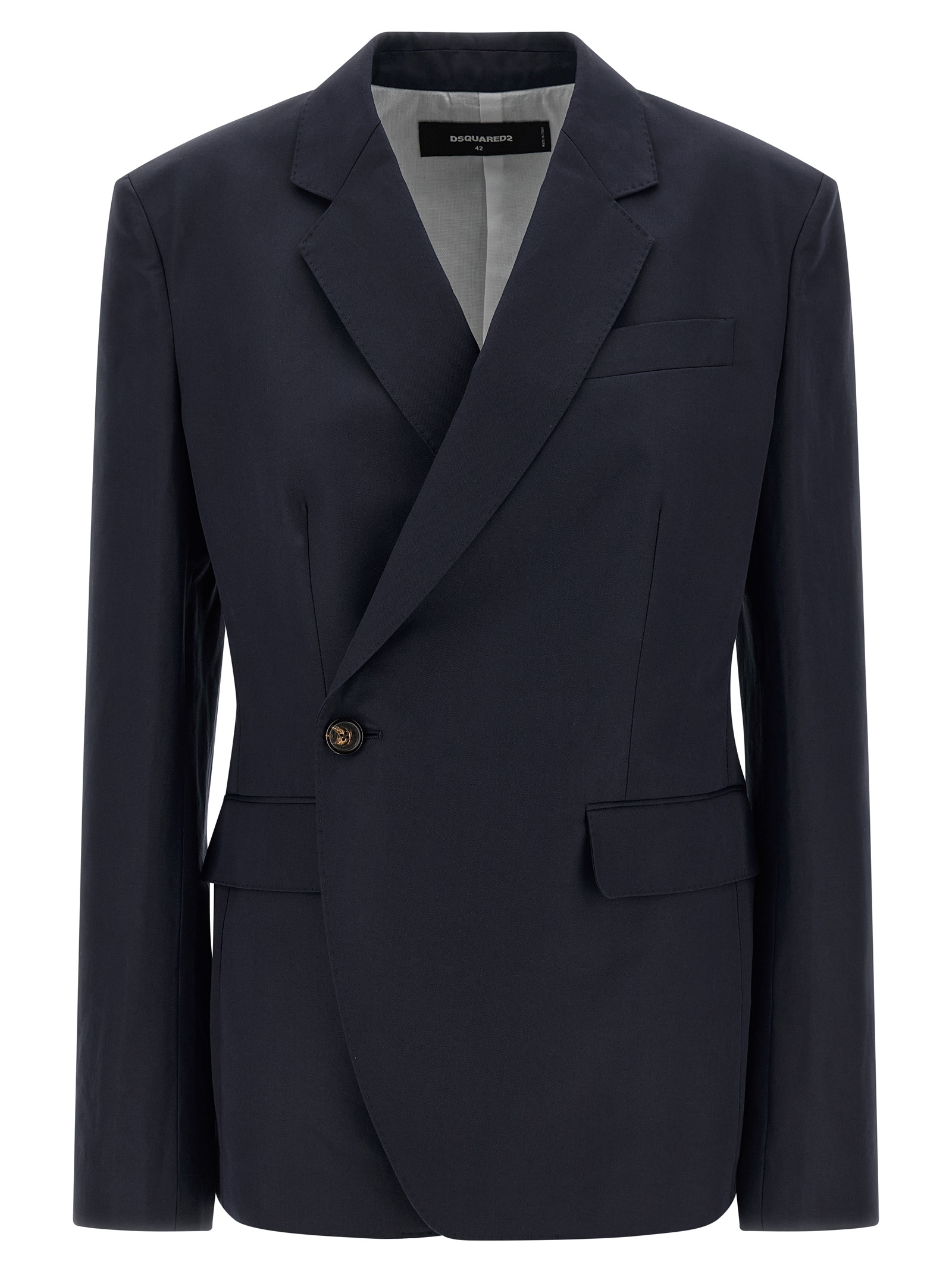 Blue Cotton Blazer