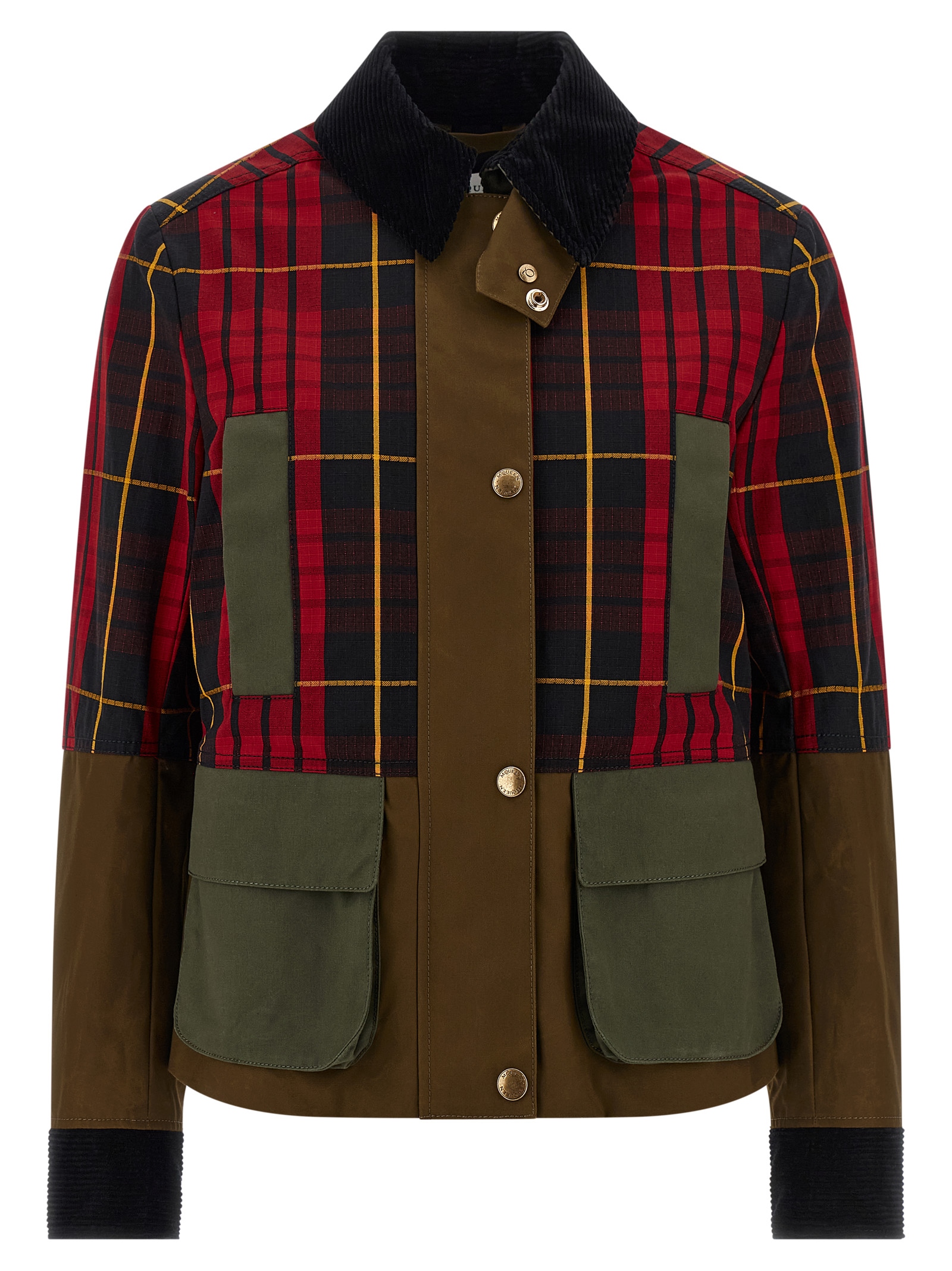 Multicolor Cotton Full-Length Jacket