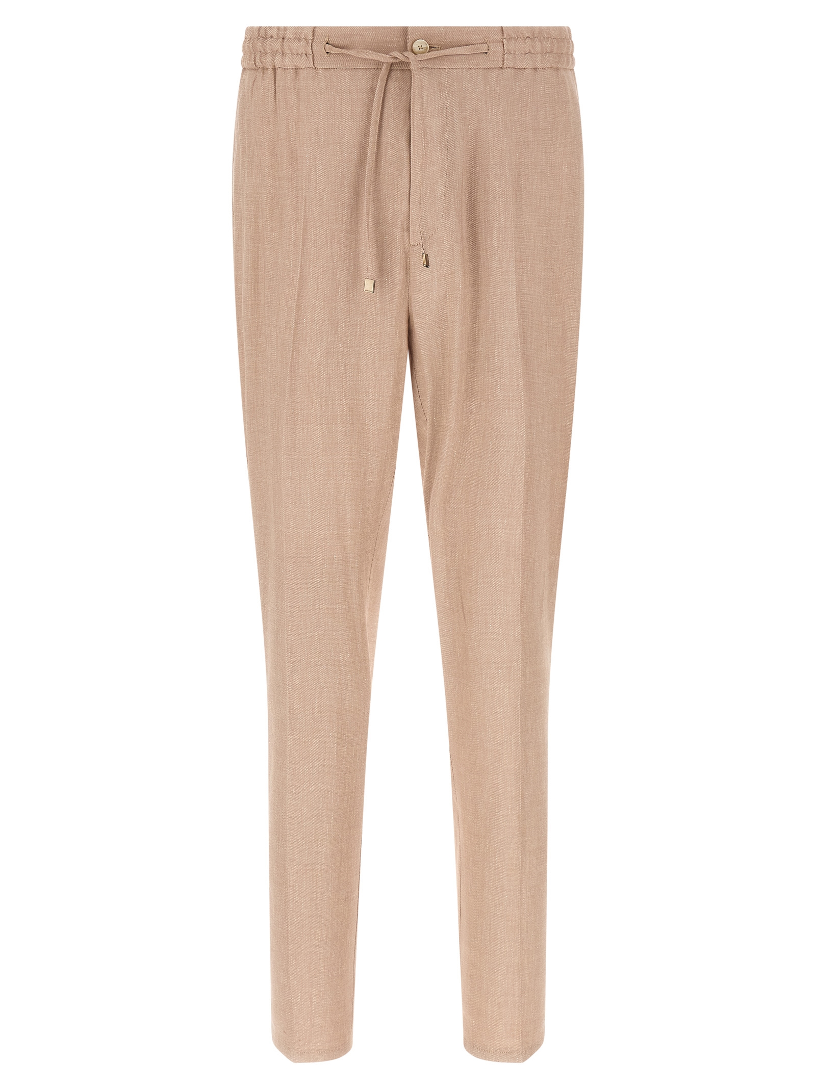 Beige Linen Joggers (Workout Pants)