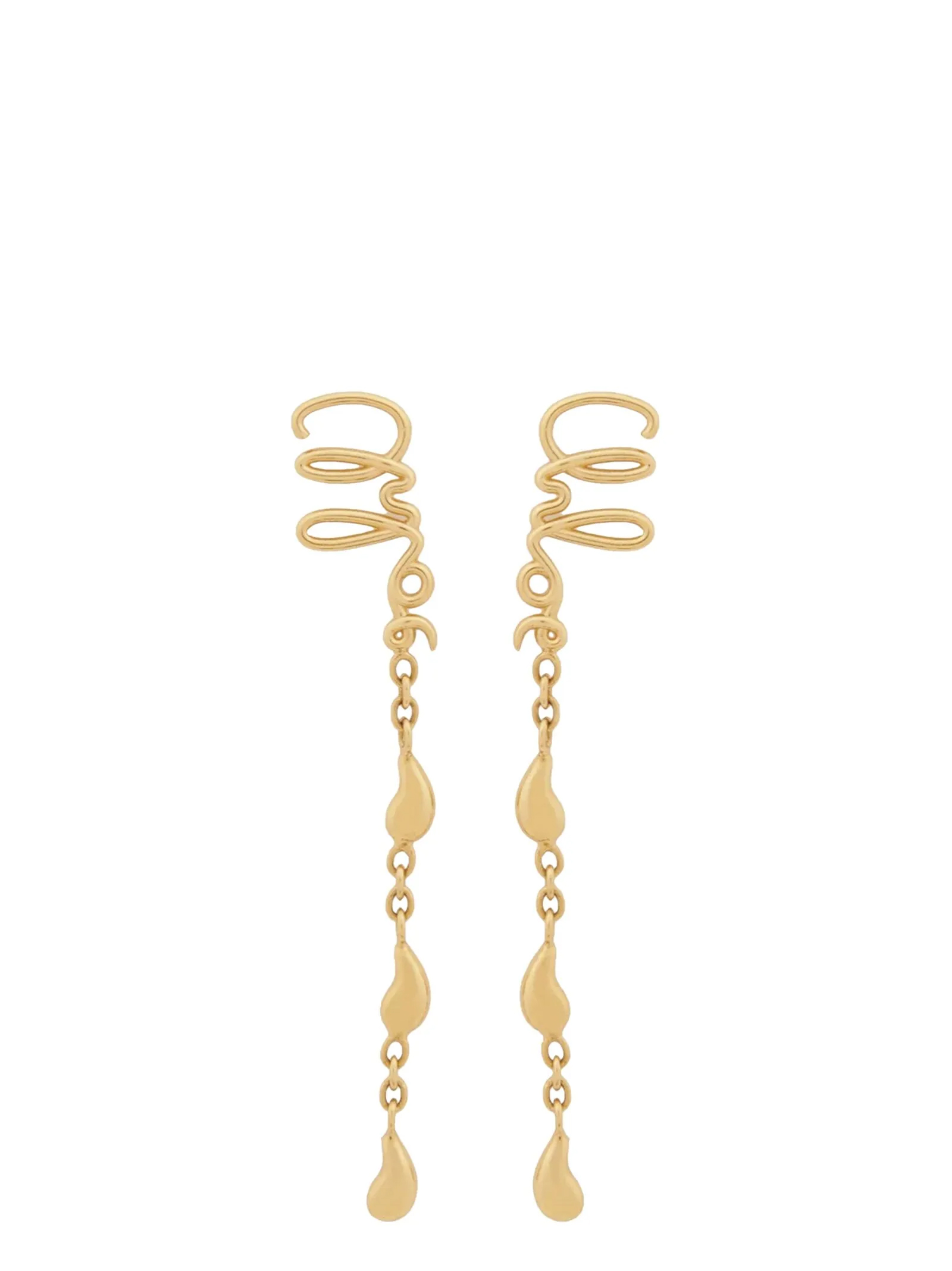 Gold Brass Earrings