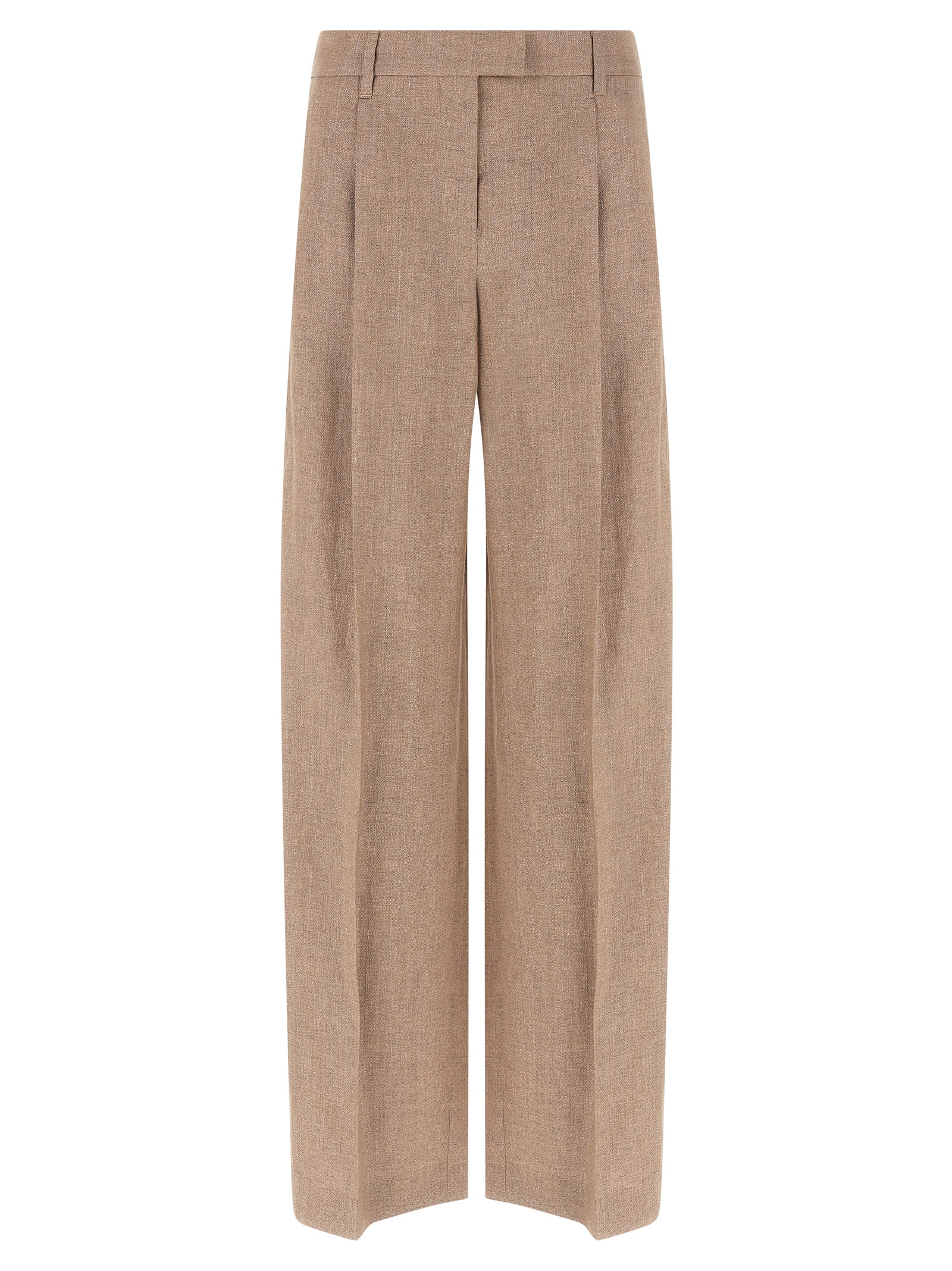 Multicolor Linen Flared Pants