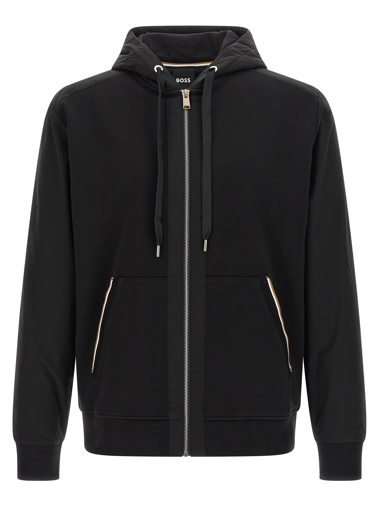 Black Cotton Sweatshirt