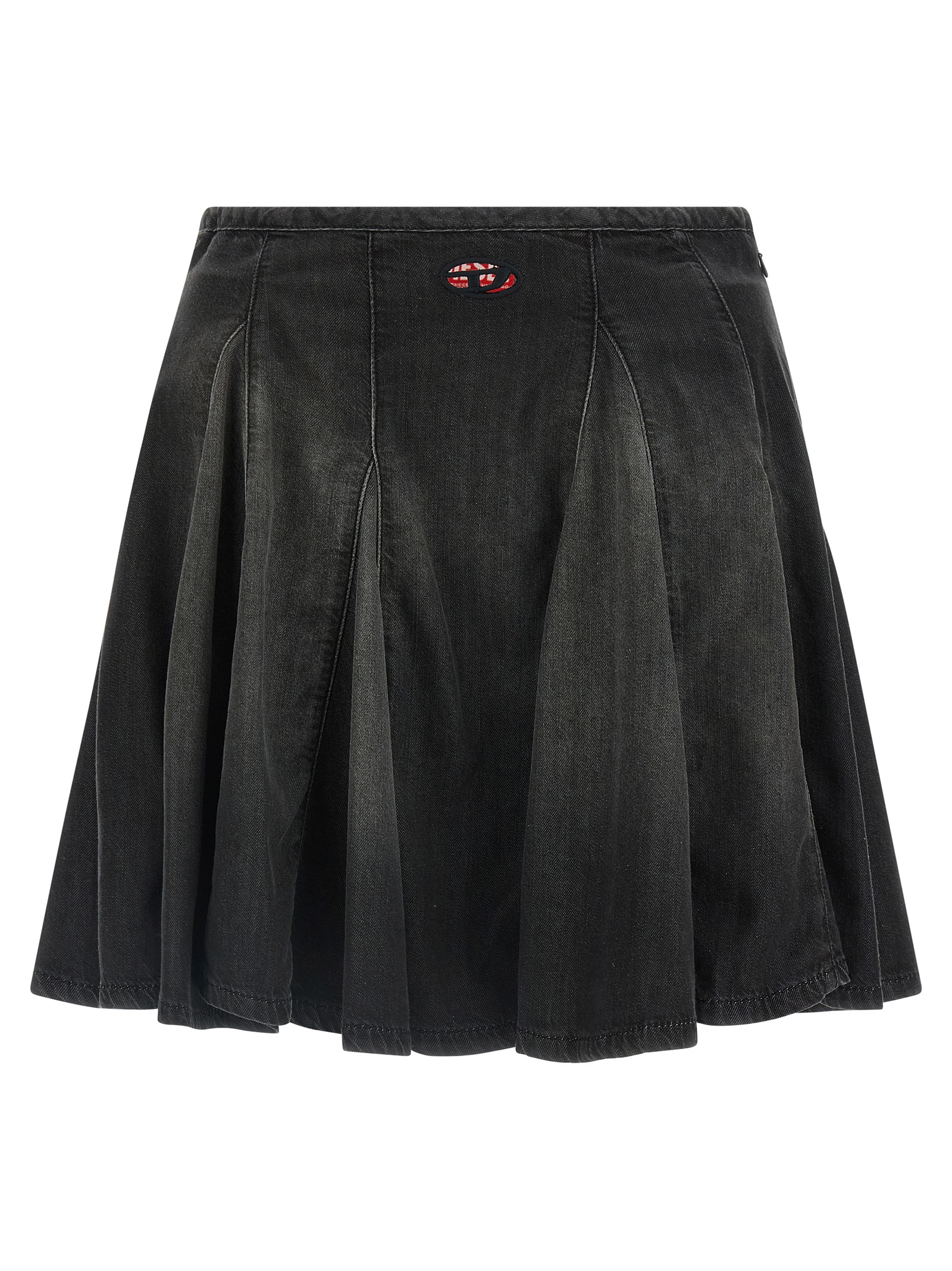 Black Cotton Long Skirt