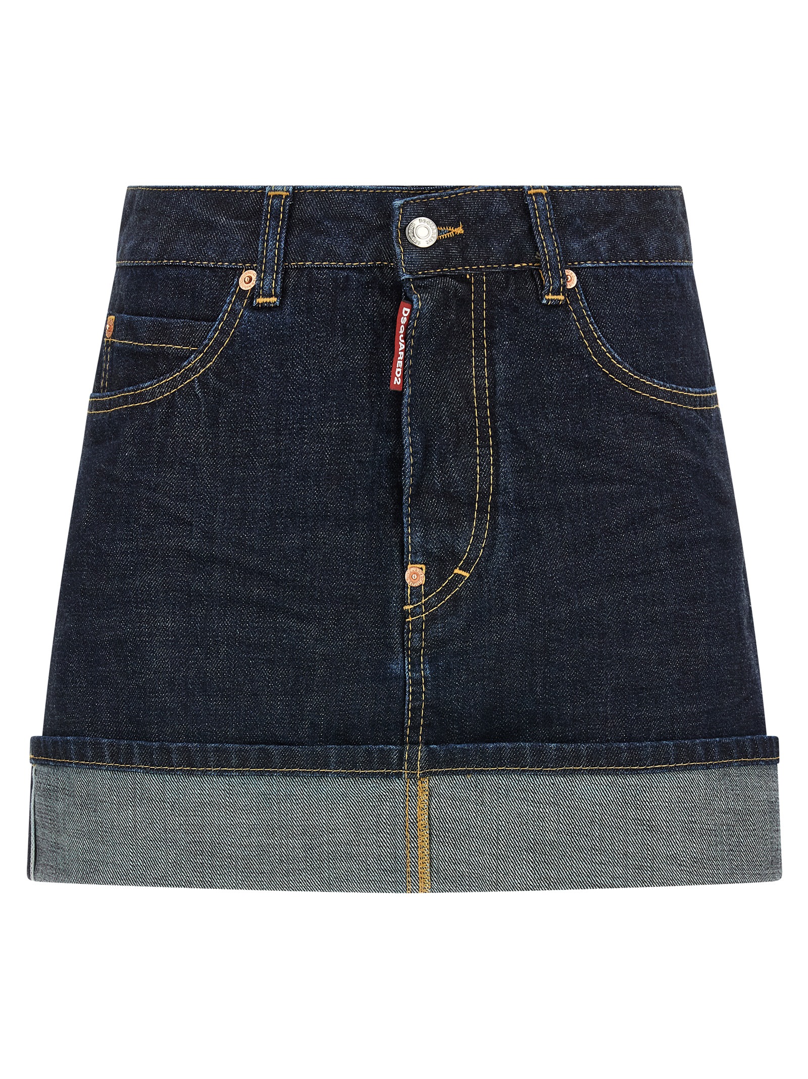 Blue Cotton Long Skirt
