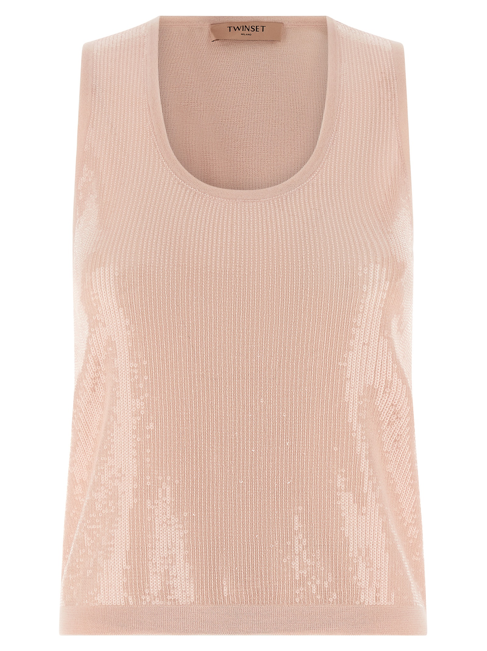 Multicolor Cotton Sleeveles T-Shirt