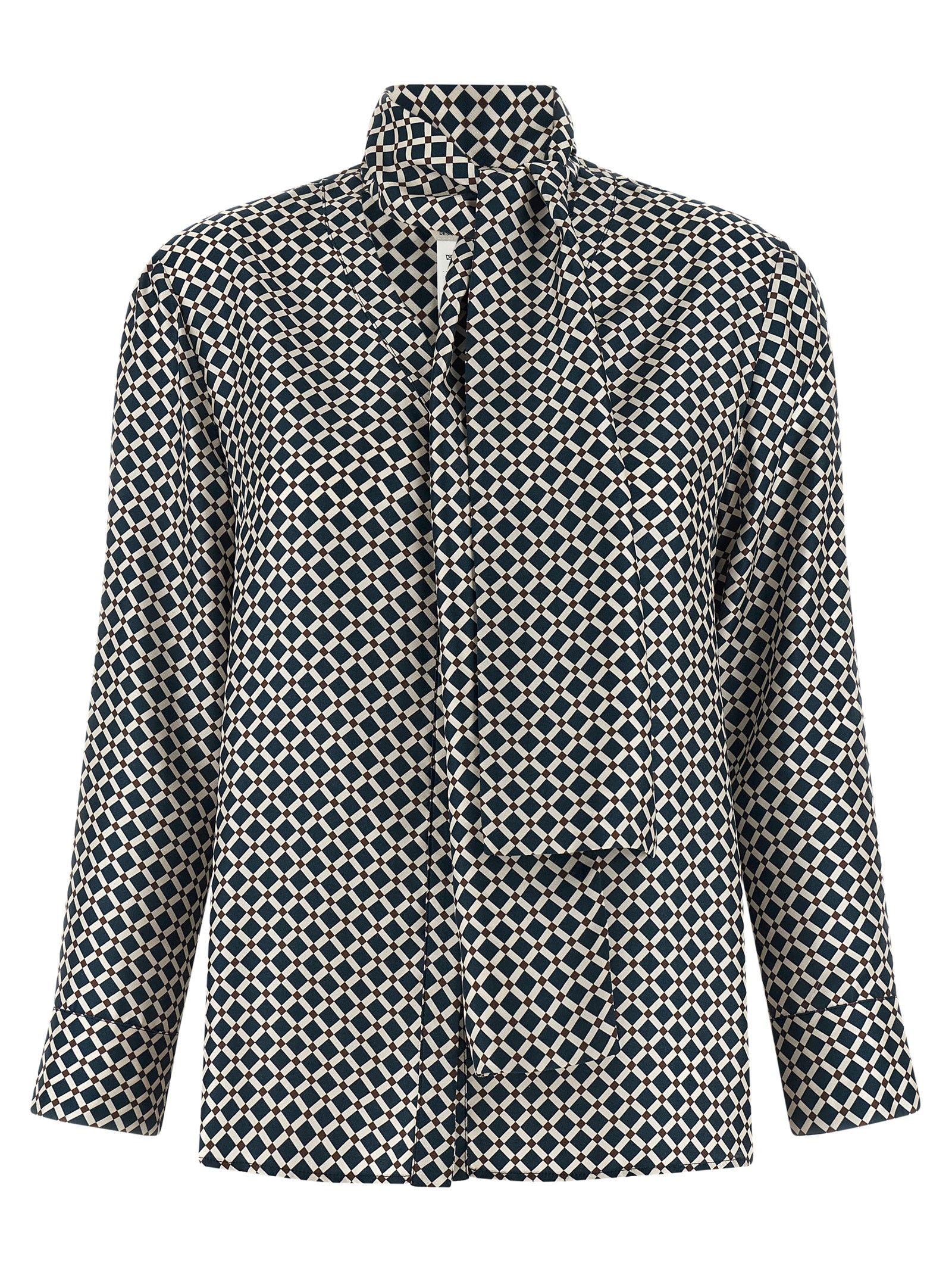 Blue Silk Blouse