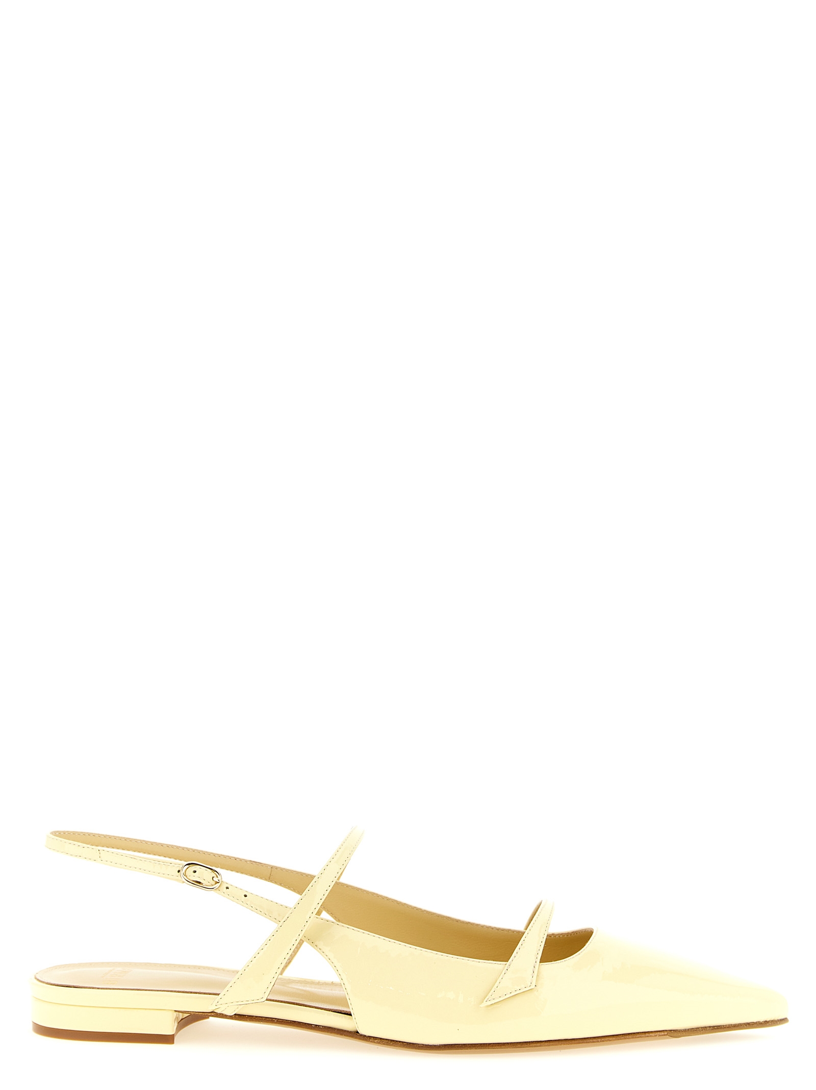 Bicolor Cowhide Ballet Flats