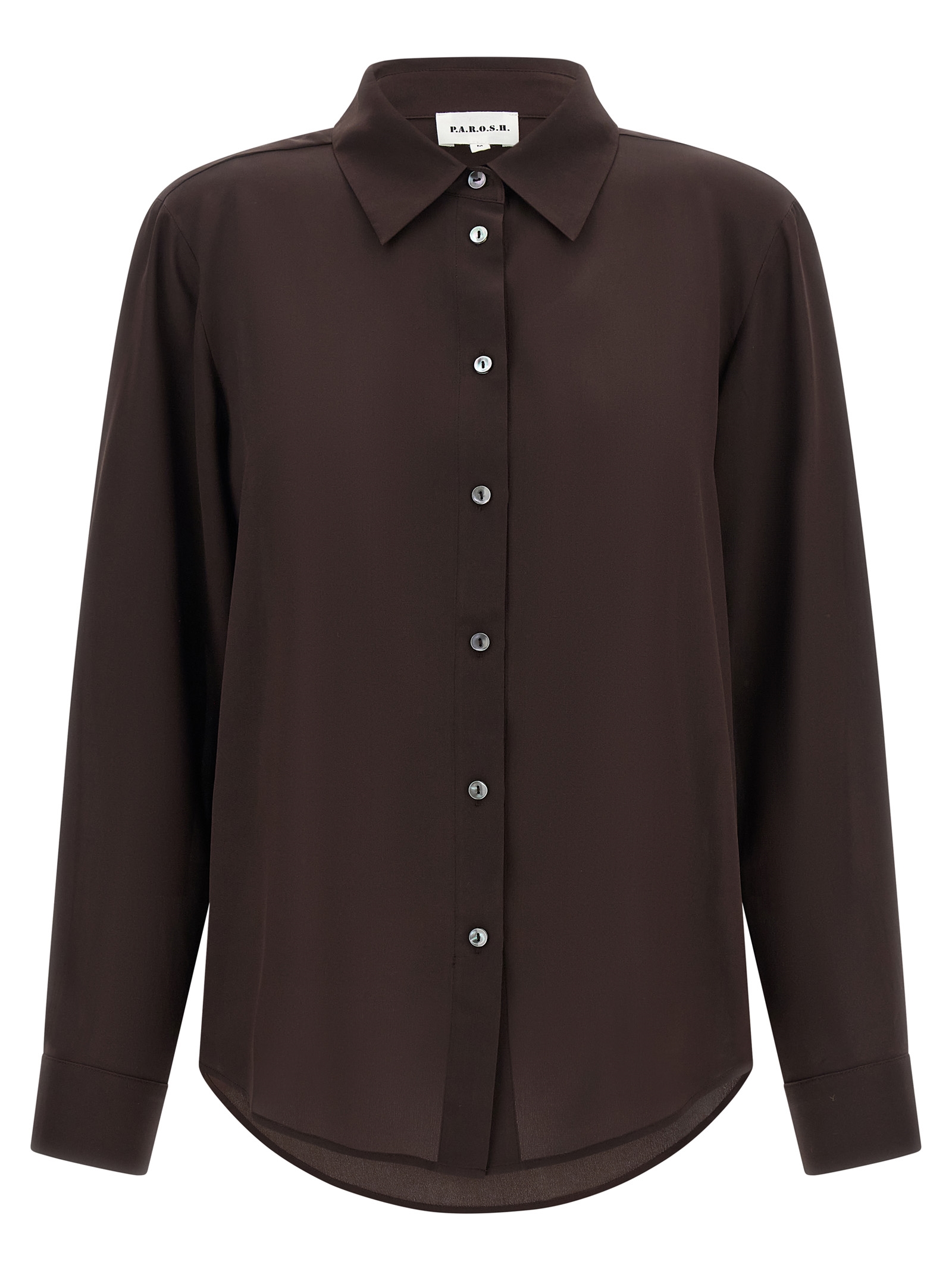 Brown Silk Blouse