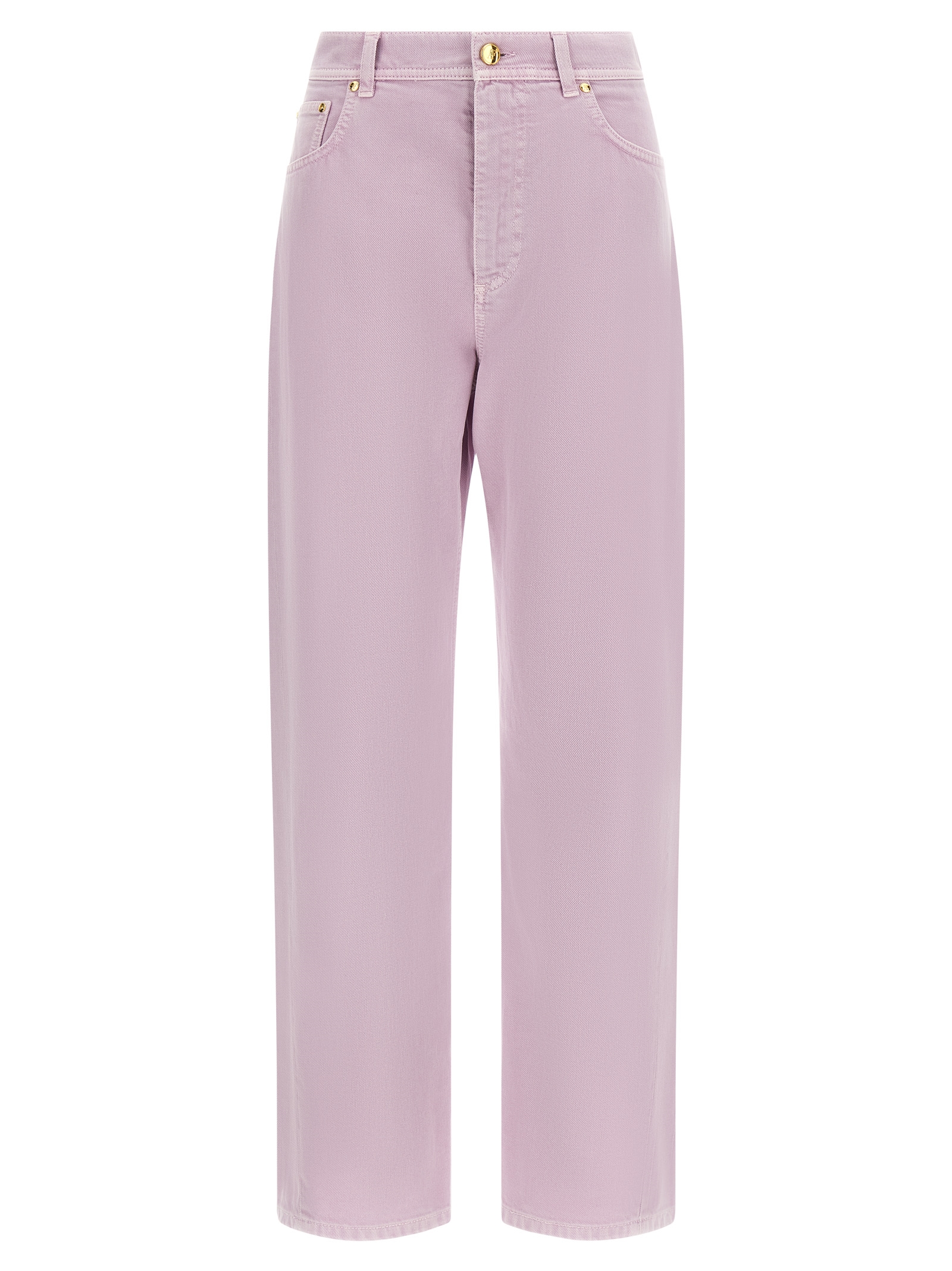 Multicolor Cotton Straight-Leg Jeans
