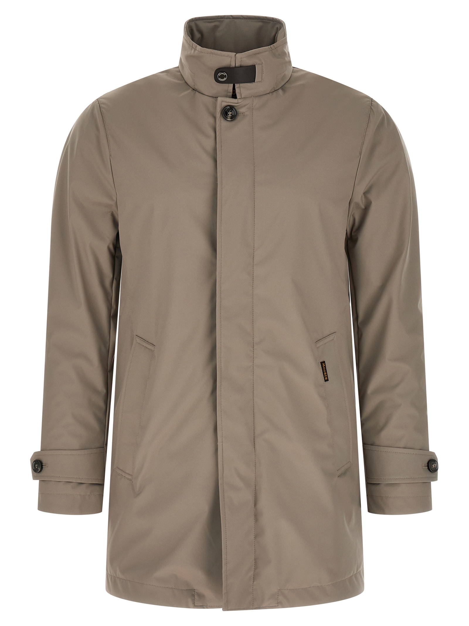 Gray Polyester Shell Jacket