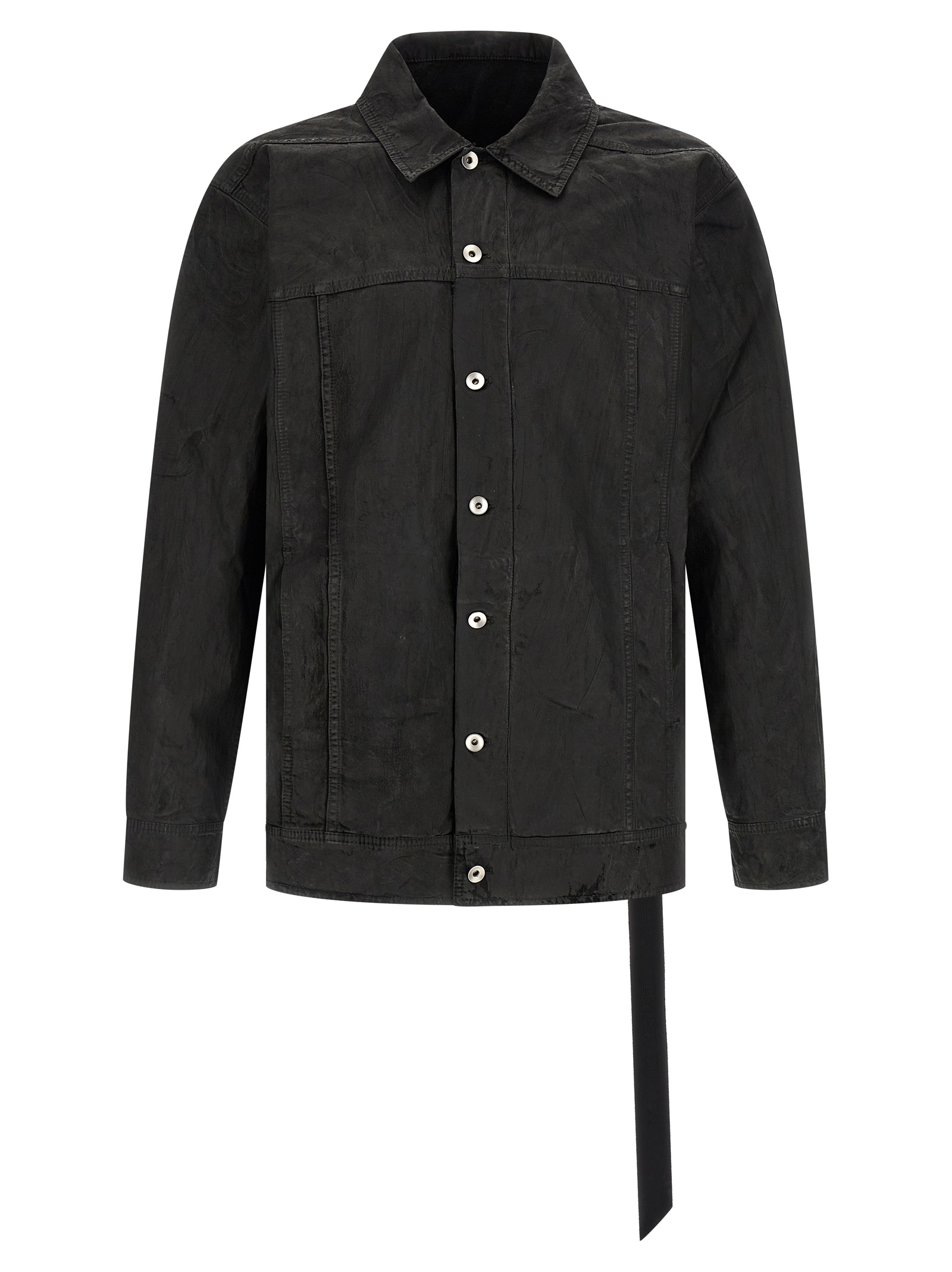 Black Cotton Denim Jacket