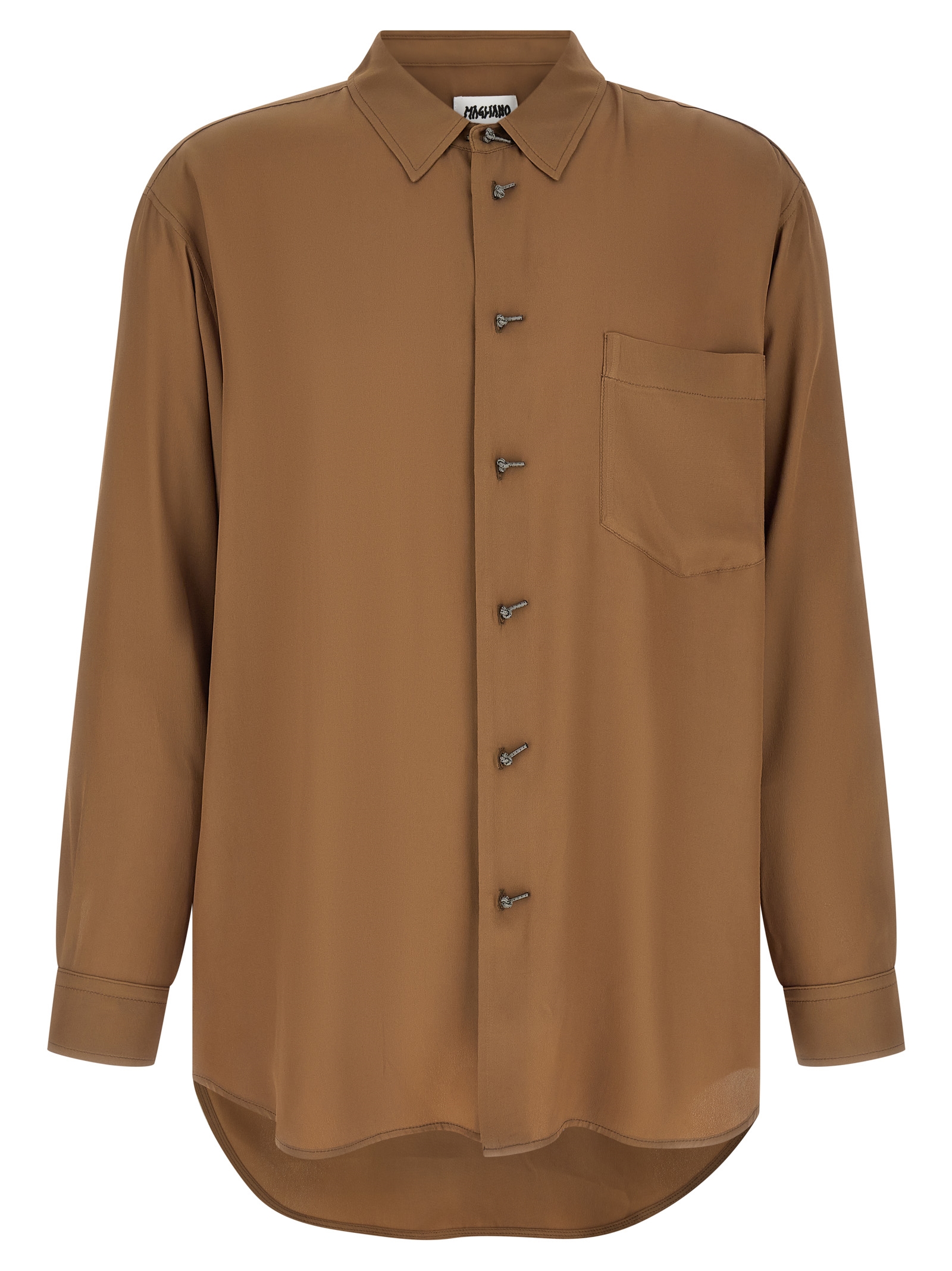 Brown Acetate Blouse