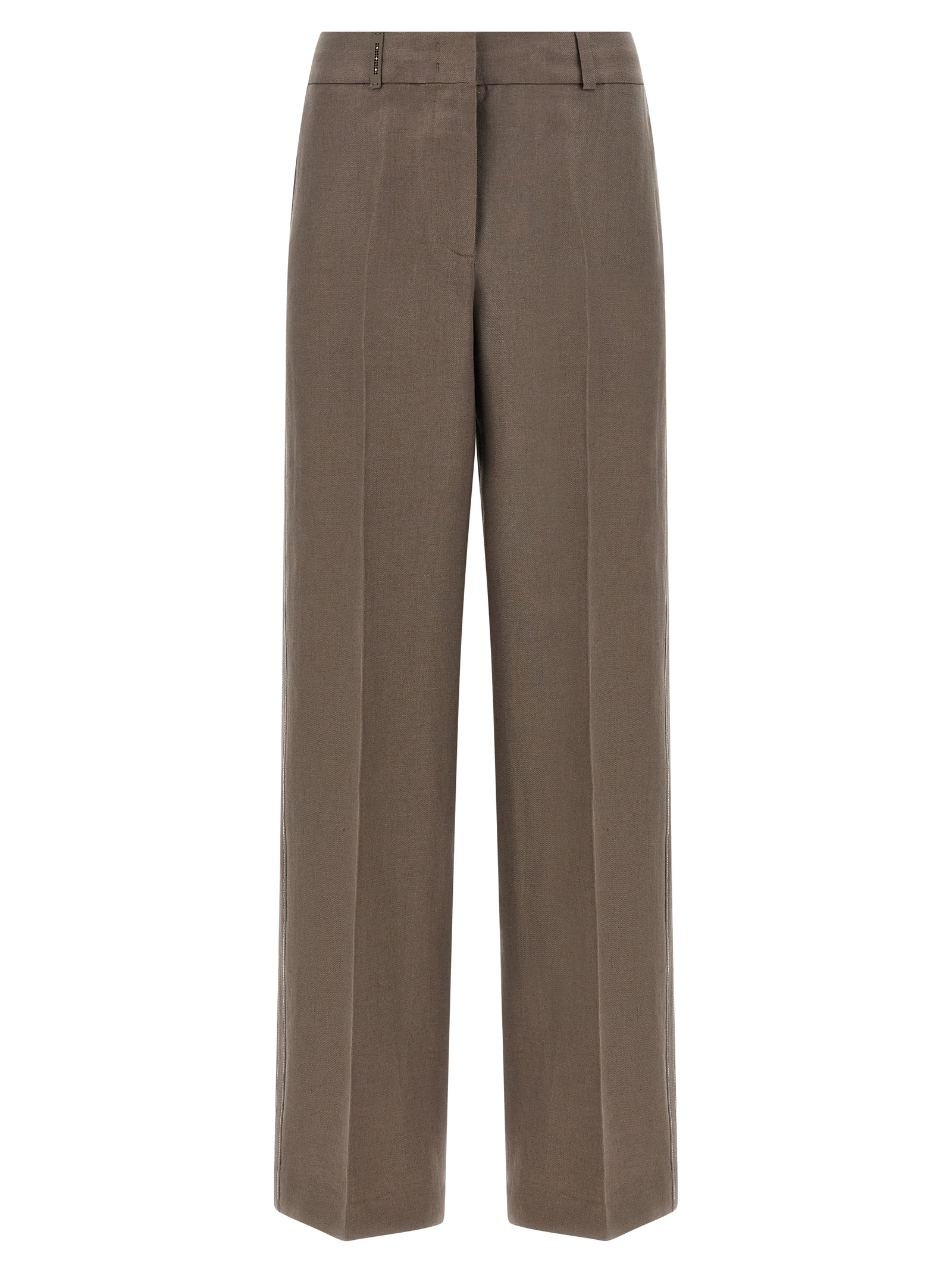 Brown Linen Pants