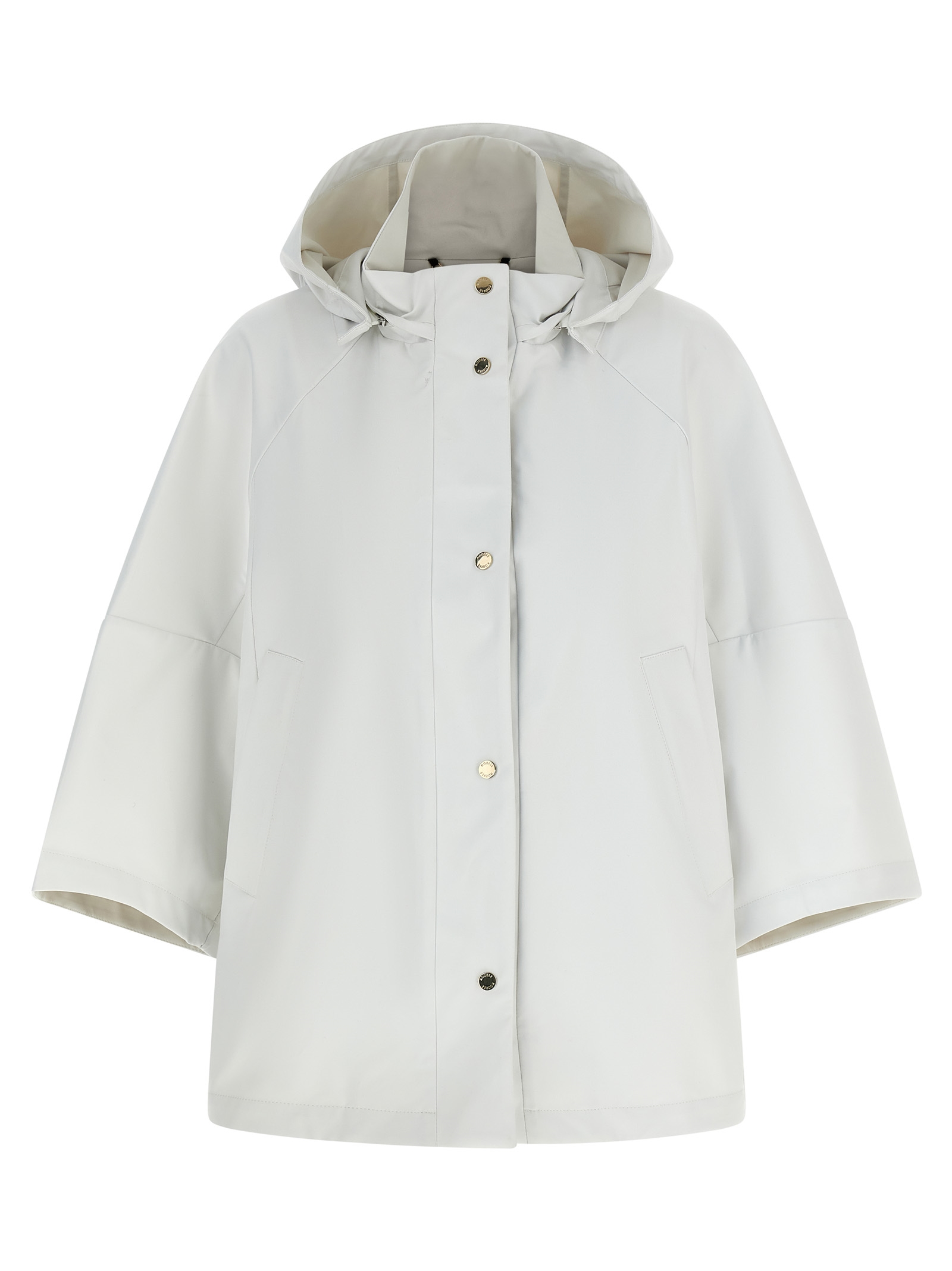 Beige Polyester Shell Jacket