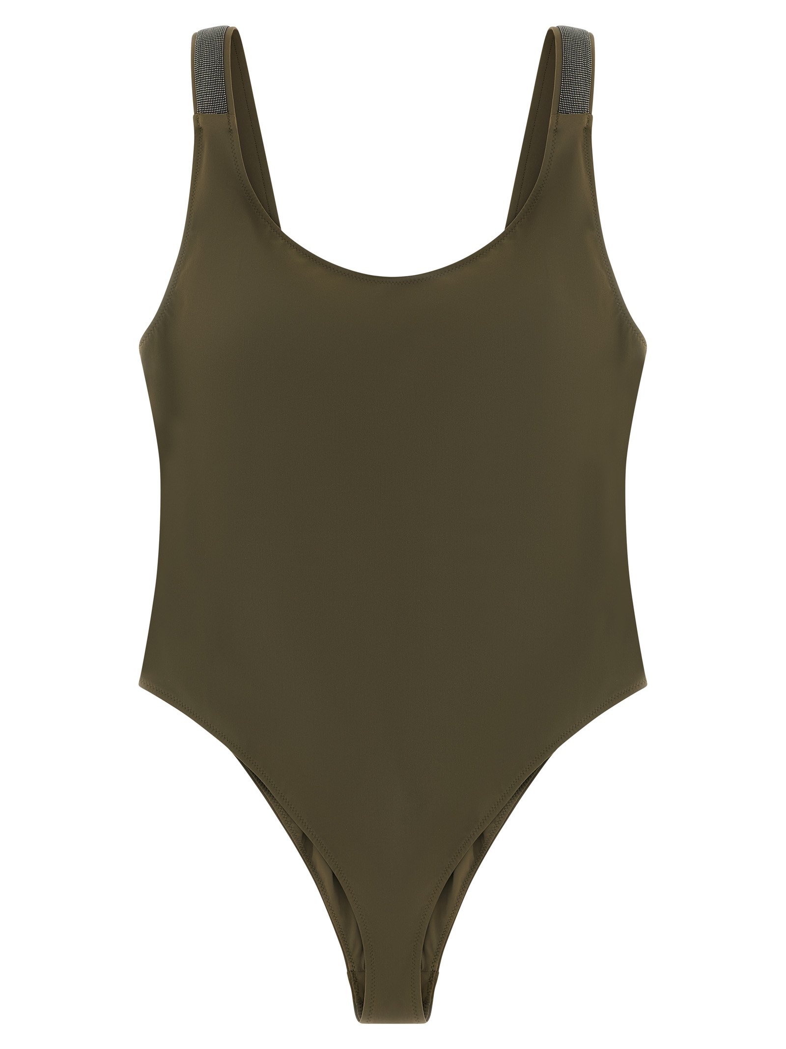 Bicolor Polyamide One-Piece Swimsuit
