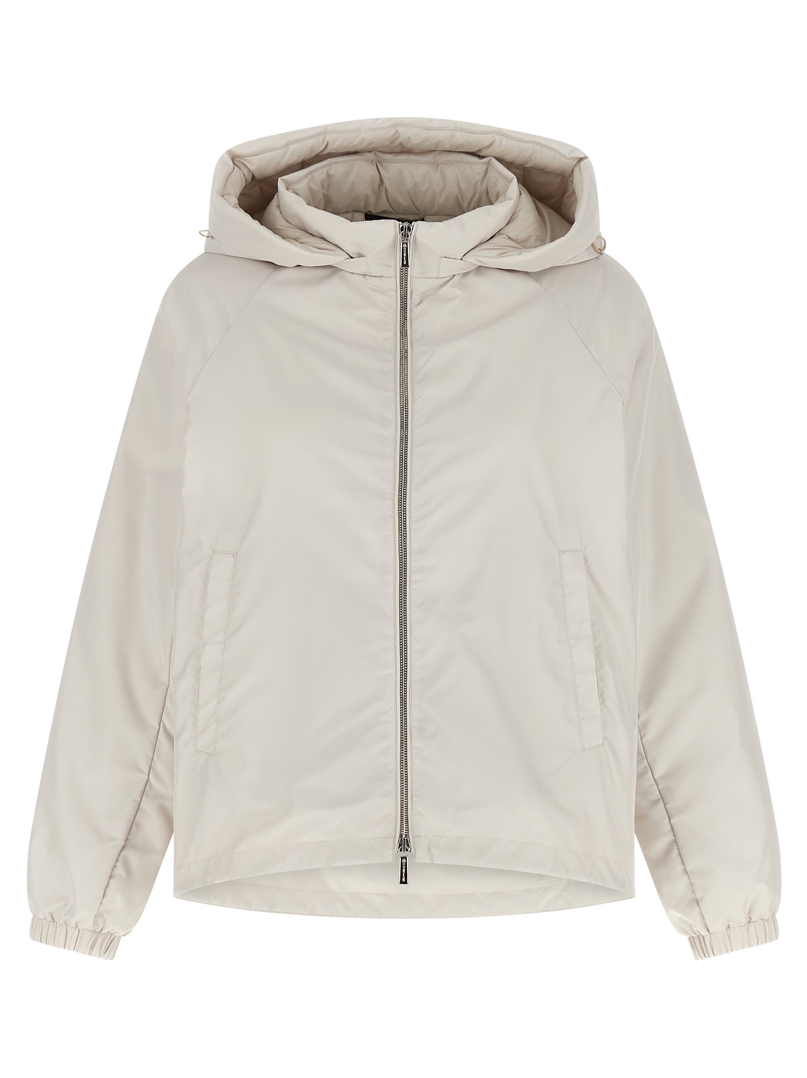Beige Polyester Shell Jacket