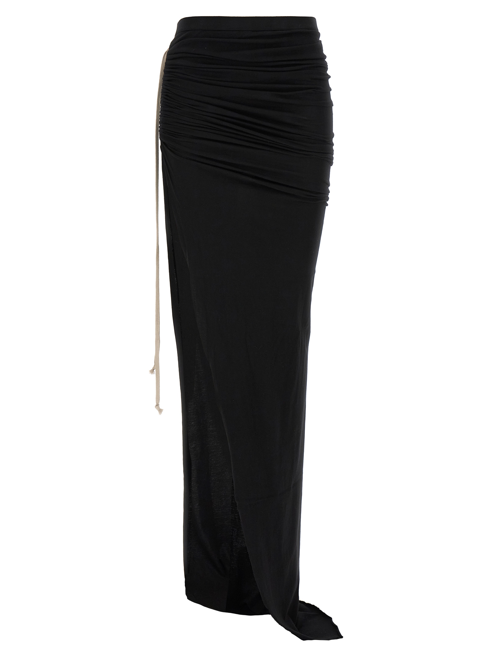 Black Cotton Mini Skirt