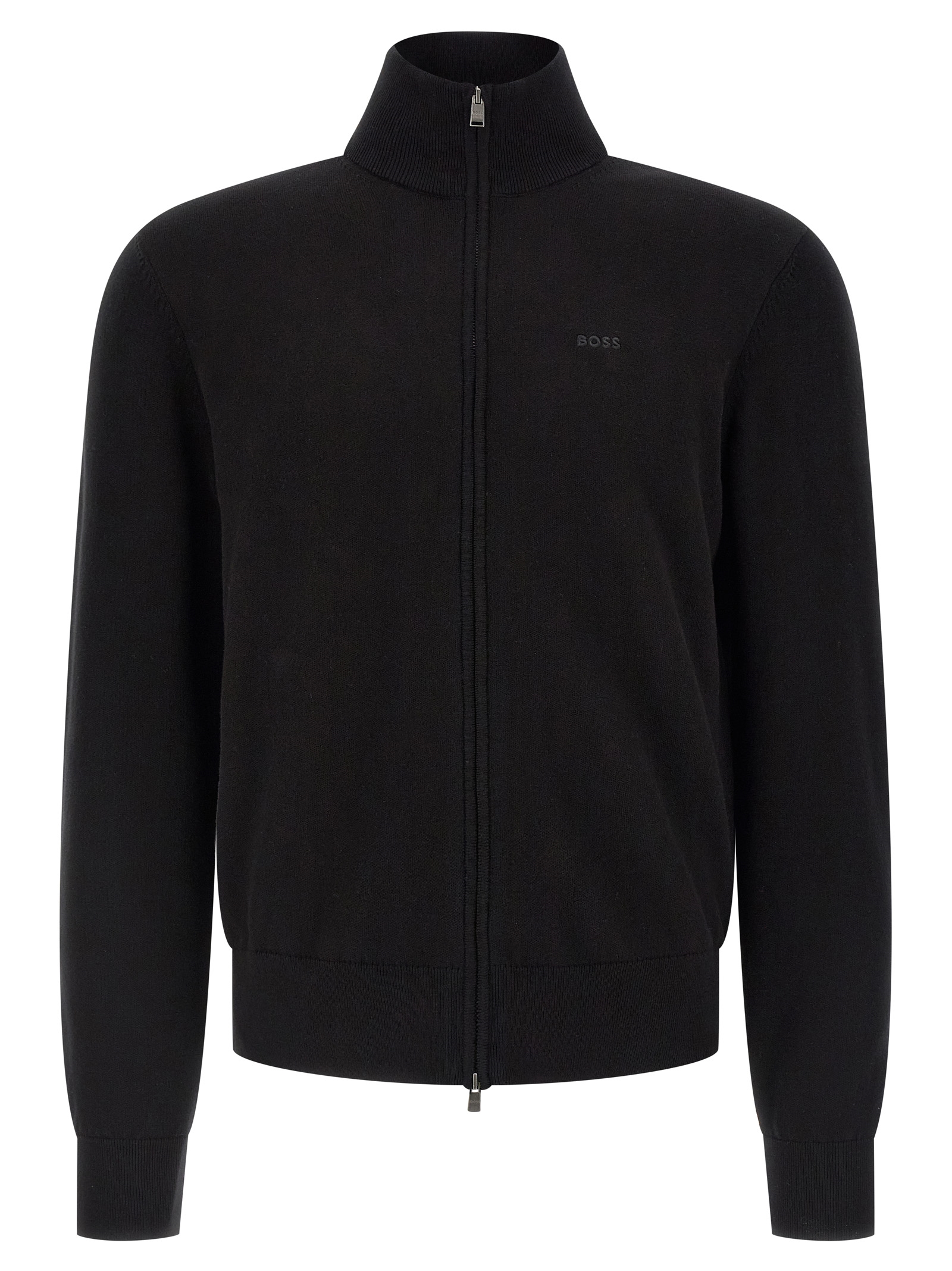 Black Cotton Cardigan
