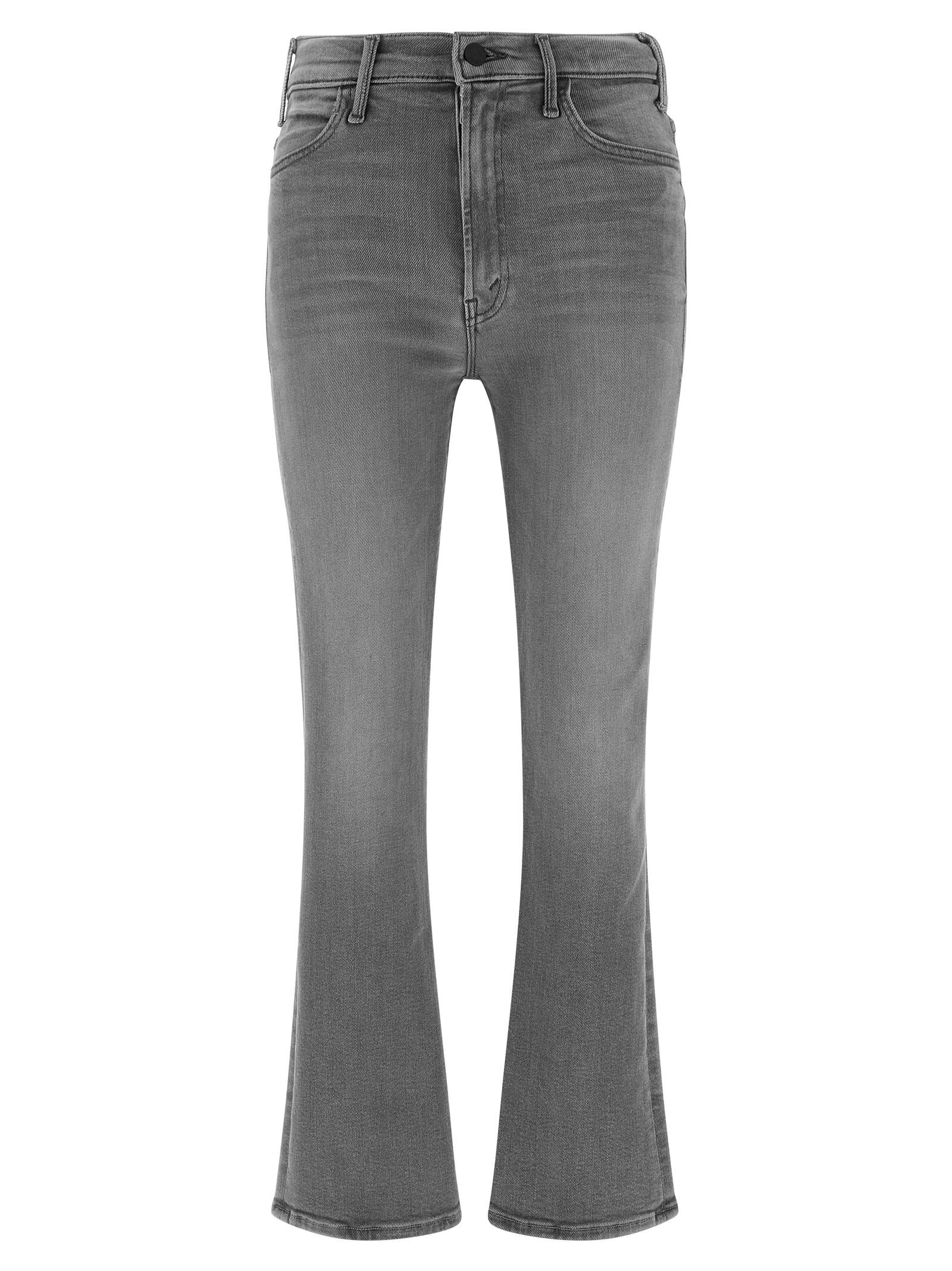 Gray Cotton Skinny Jeans