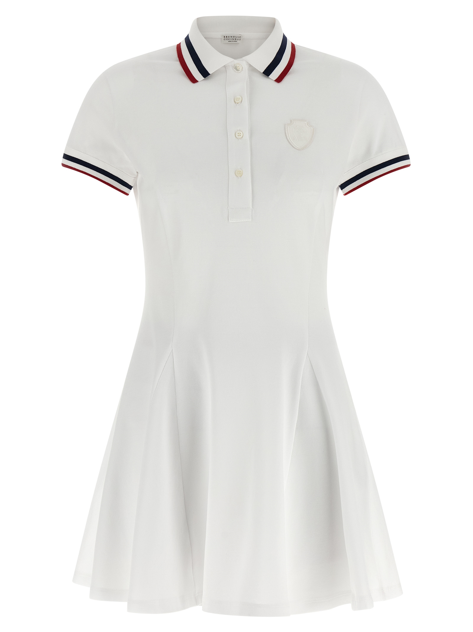 Brunello Cucinelli White Cotton Short Dress - Women